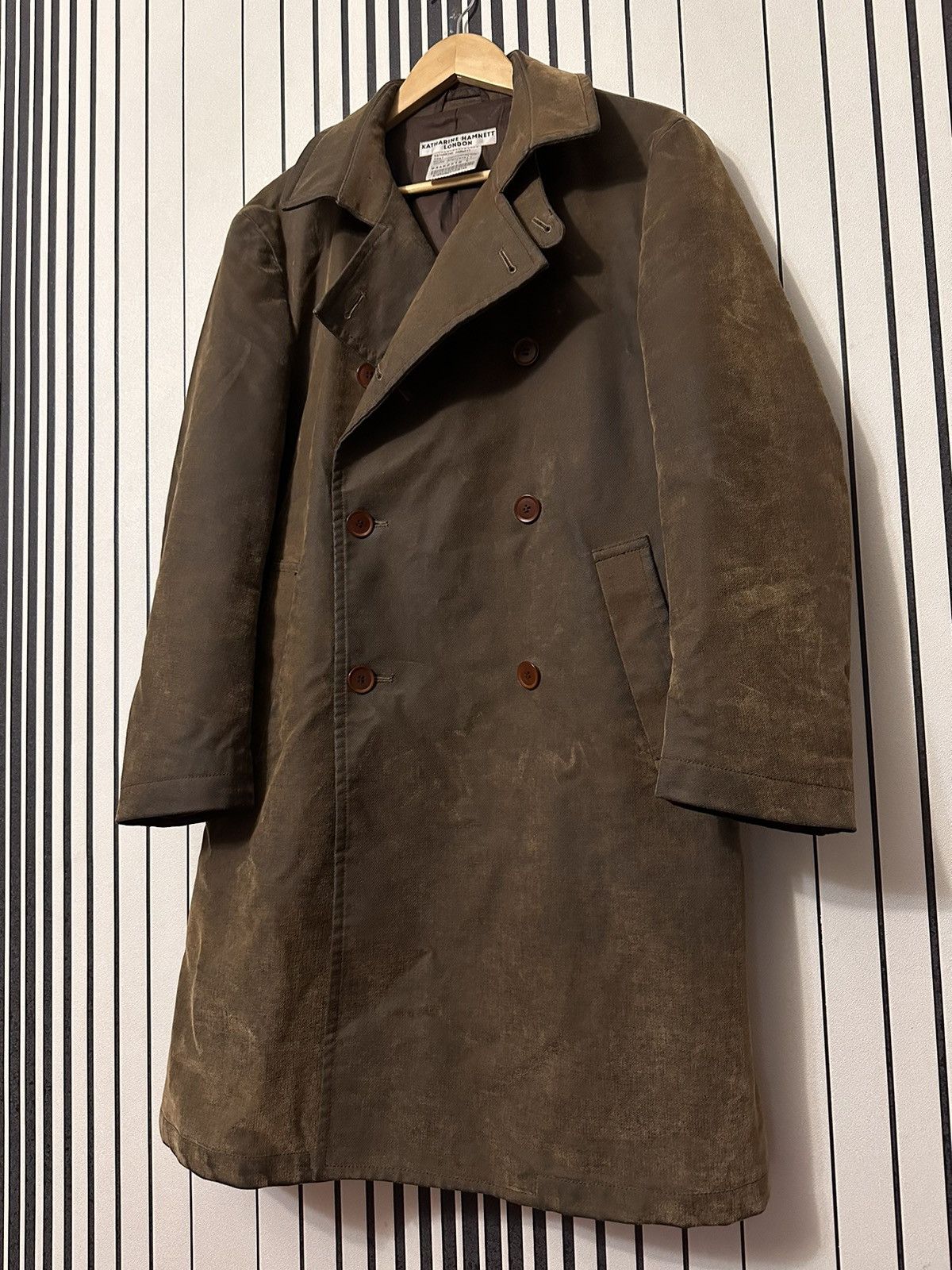 Vintage 1990’s Katharine Hamnett Vintage “Iridescent” Coat/Jacket Size US L / EU 52-54 / 3 - 3 Thumbnail
