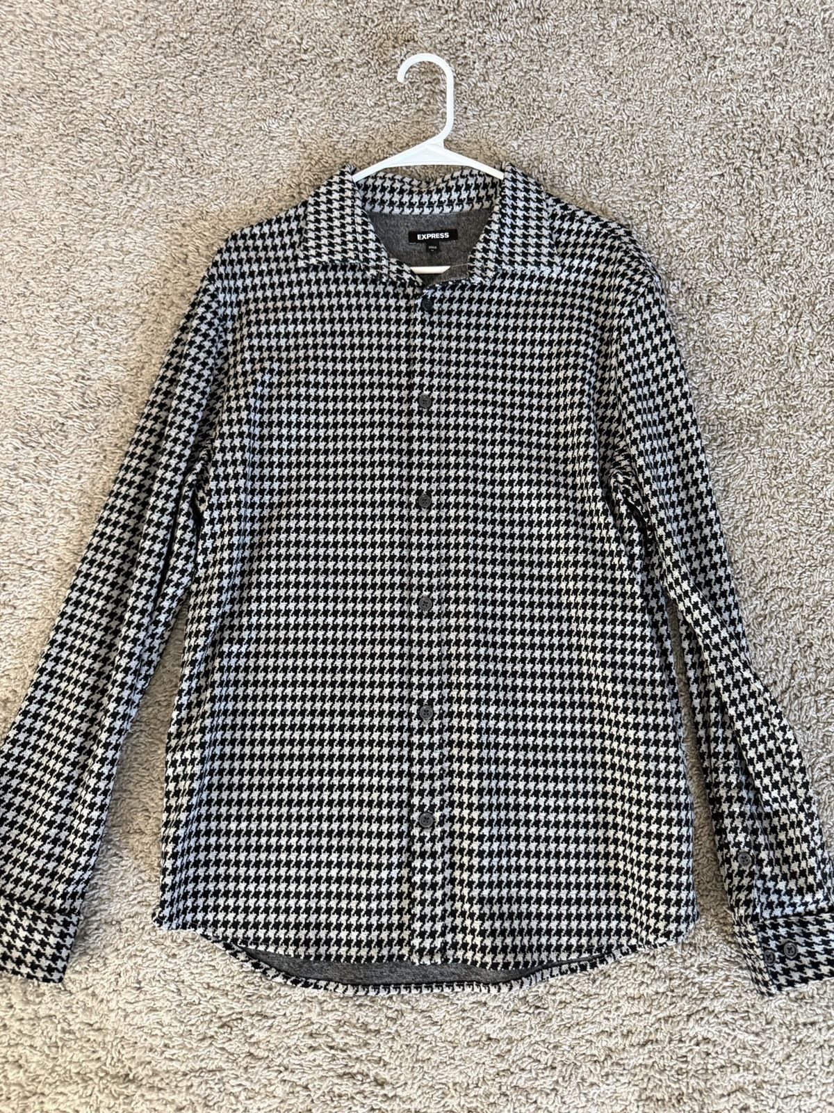 Express Express Checkered Button Up Shirt Jacket Size US M / EU 48-50 / 2 - 1 Thumbnail