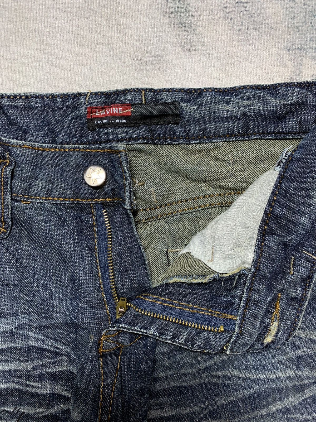 If Six Was Nine 💥BINDING OFFER💥Flared Jeans Lavine Distressed Denim Low Rise Size US 30 / EU 46 - 6 Thumbnail