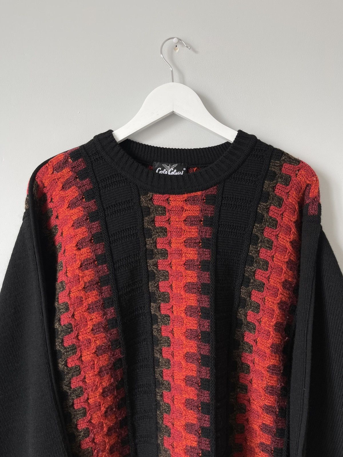 Carlo Colucci Vintage Carlo Colucci Coogi Style 3D Knit Archive Sweater Size US L / EU 52-54 / 3 - 2 Thumbnail
