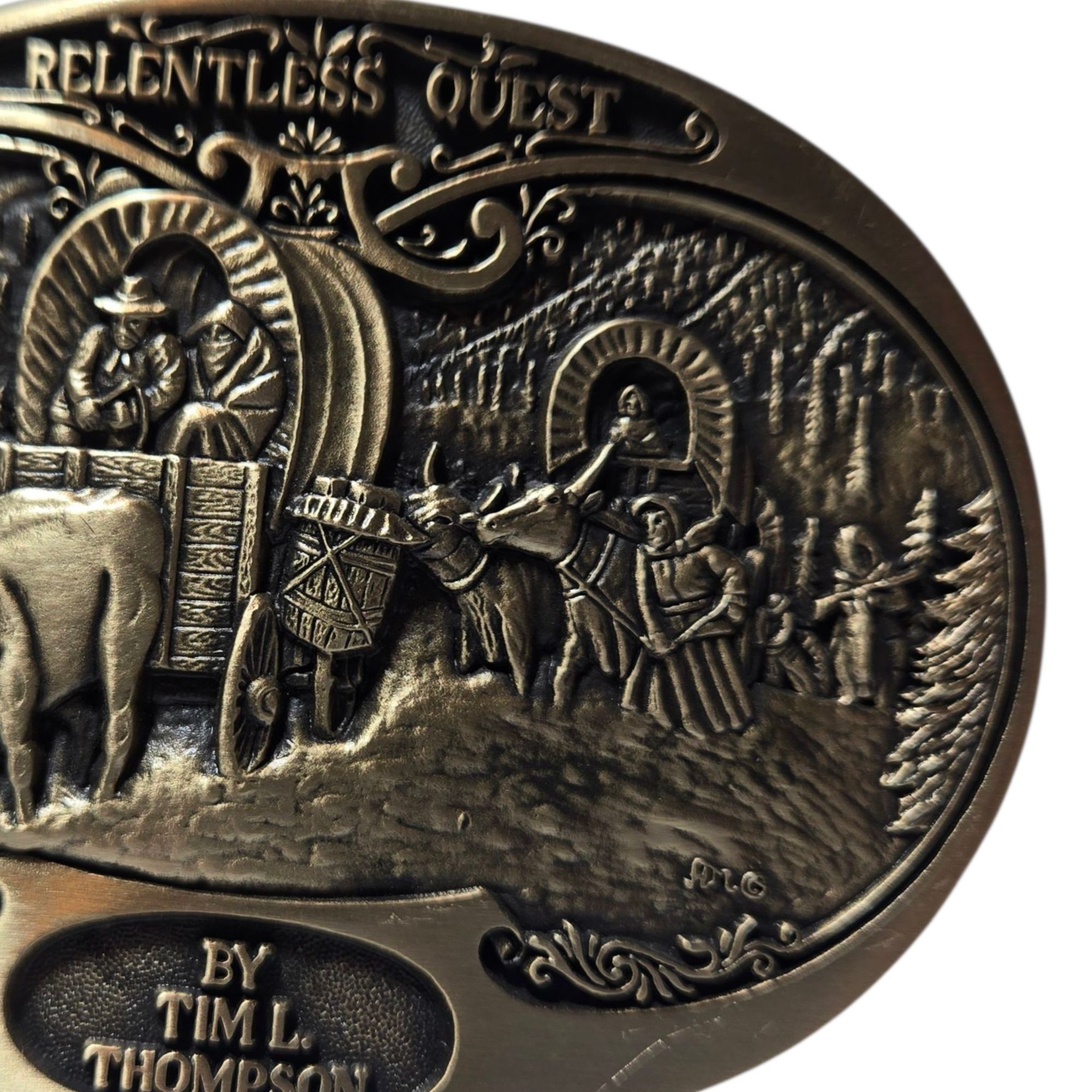 Other Relentless Quest Belt Buckle Tim Thompson Art Western Wear C Size ONE SIZE - 8 Thumbnail