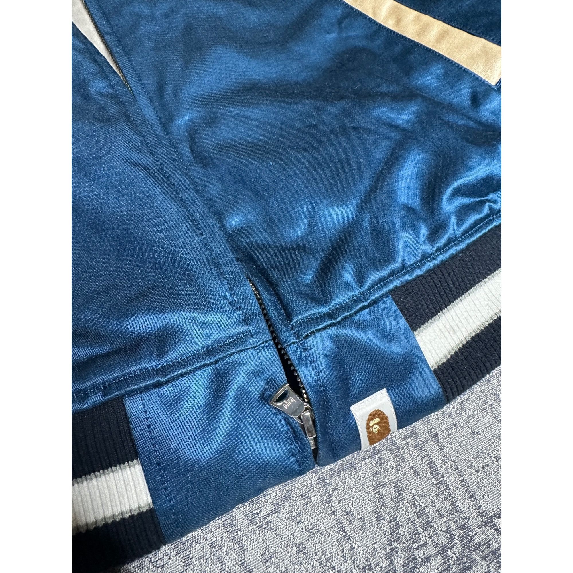 Bape A BATHING APE Japan Souvenir Varsity Bomber Jacket Size US XL / EU 56 / 4 - 5 Thumbnail