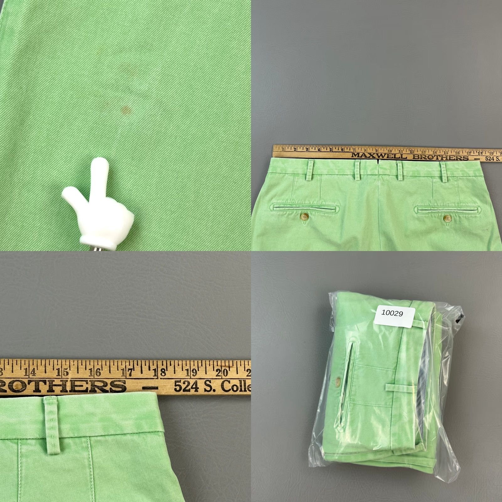 Peter Millar Peter Millar Pants Mens 36x30 Green Pima Washed Twill Flat Front Chino Casual Size US 36 / EU 52 - 9 Thumbnail