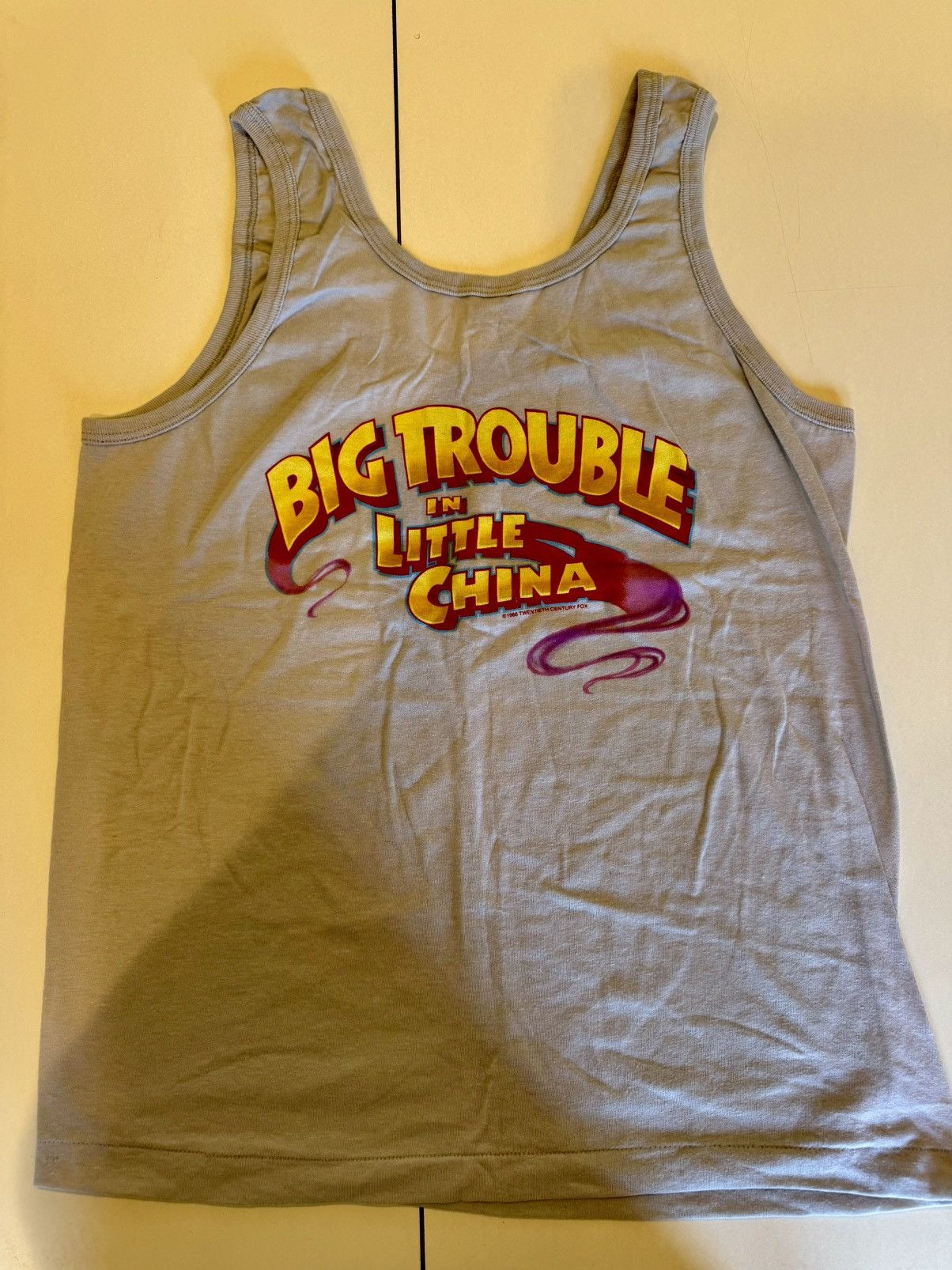 Vintage Vintage Big Trouble In Little China 1986 Movie Promo Size US L / EU 52-54 / 3 - 4 Thumbnail