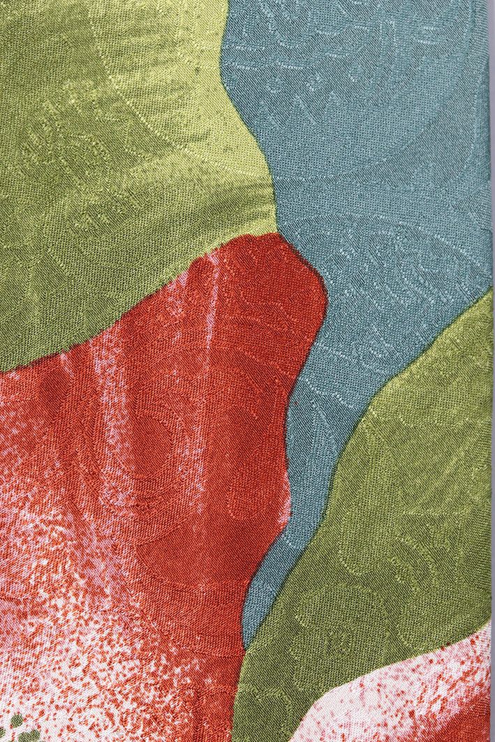 Other Gino Pilato Vintage Silk Tie with Bold Red Lily Floral Print Size ONE SIZE - 6 Thumbnail