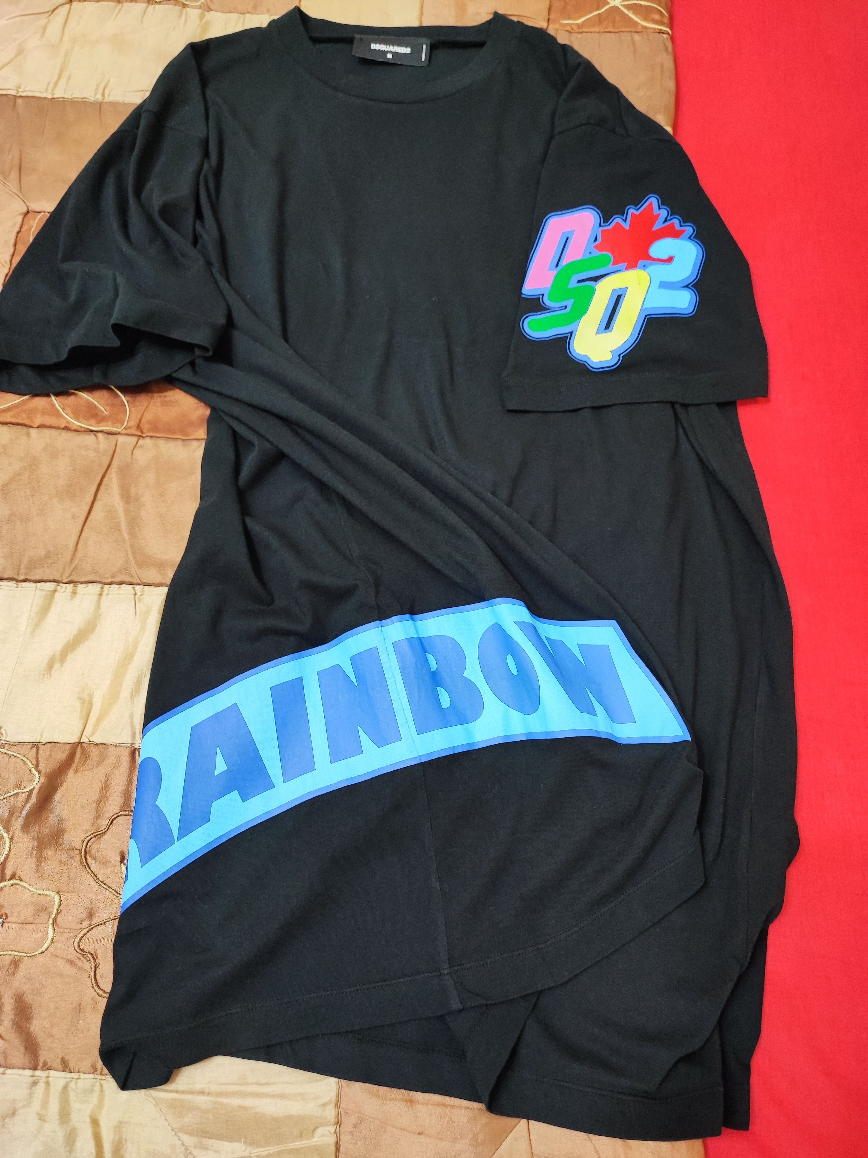 Designer × Dsquared2 Dsquared2 Rainbow Oversized fit Cool Printed T-Shirt Size US M / EU 48-50 / 2 - 3 Thumbnail
