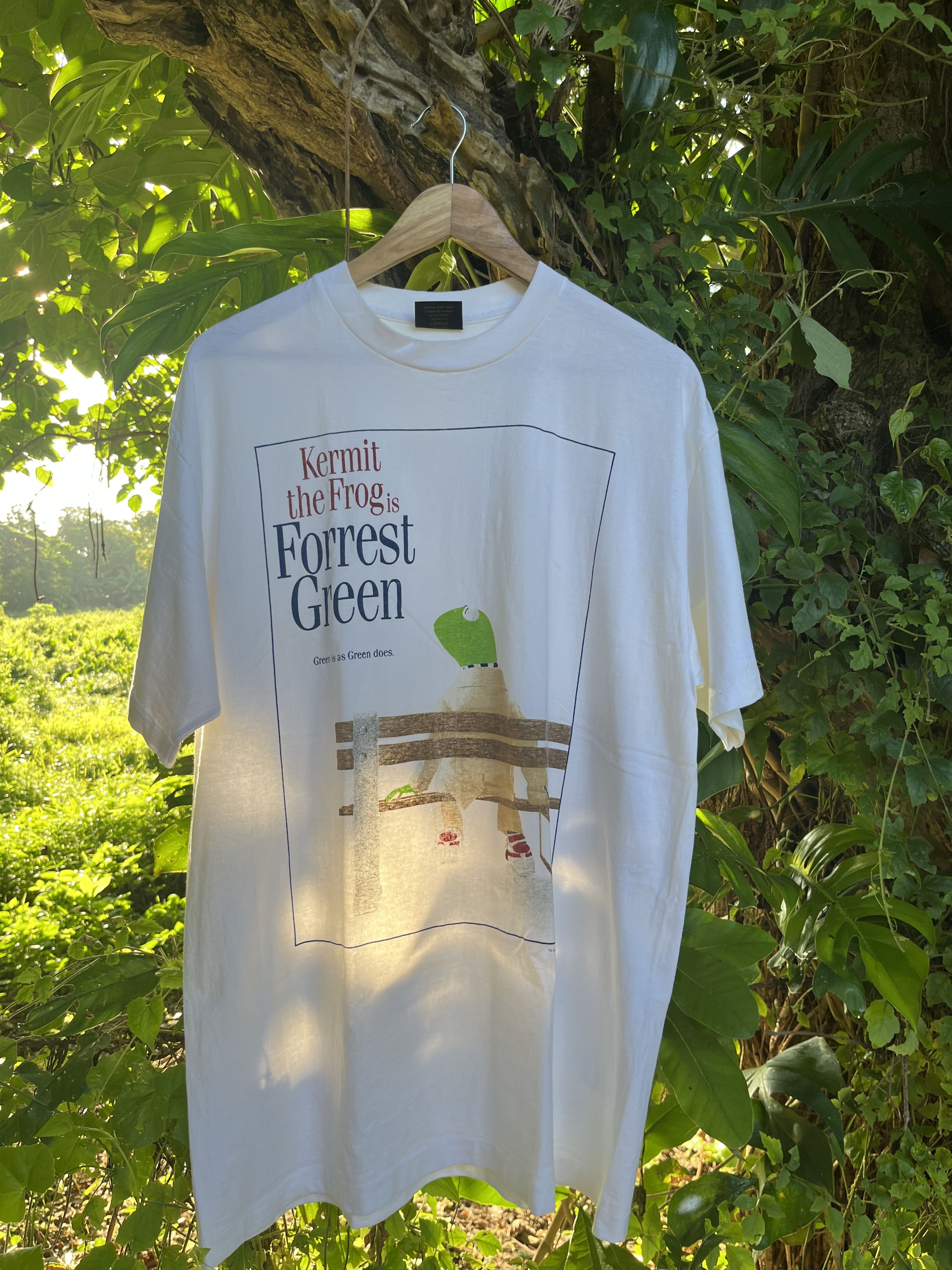 Cartoon Network × Changes × Vintage Kermit the Frog "Forrest Green" Gump Parody Size US XL / EU 56 / 4 - 4 Thumbnail