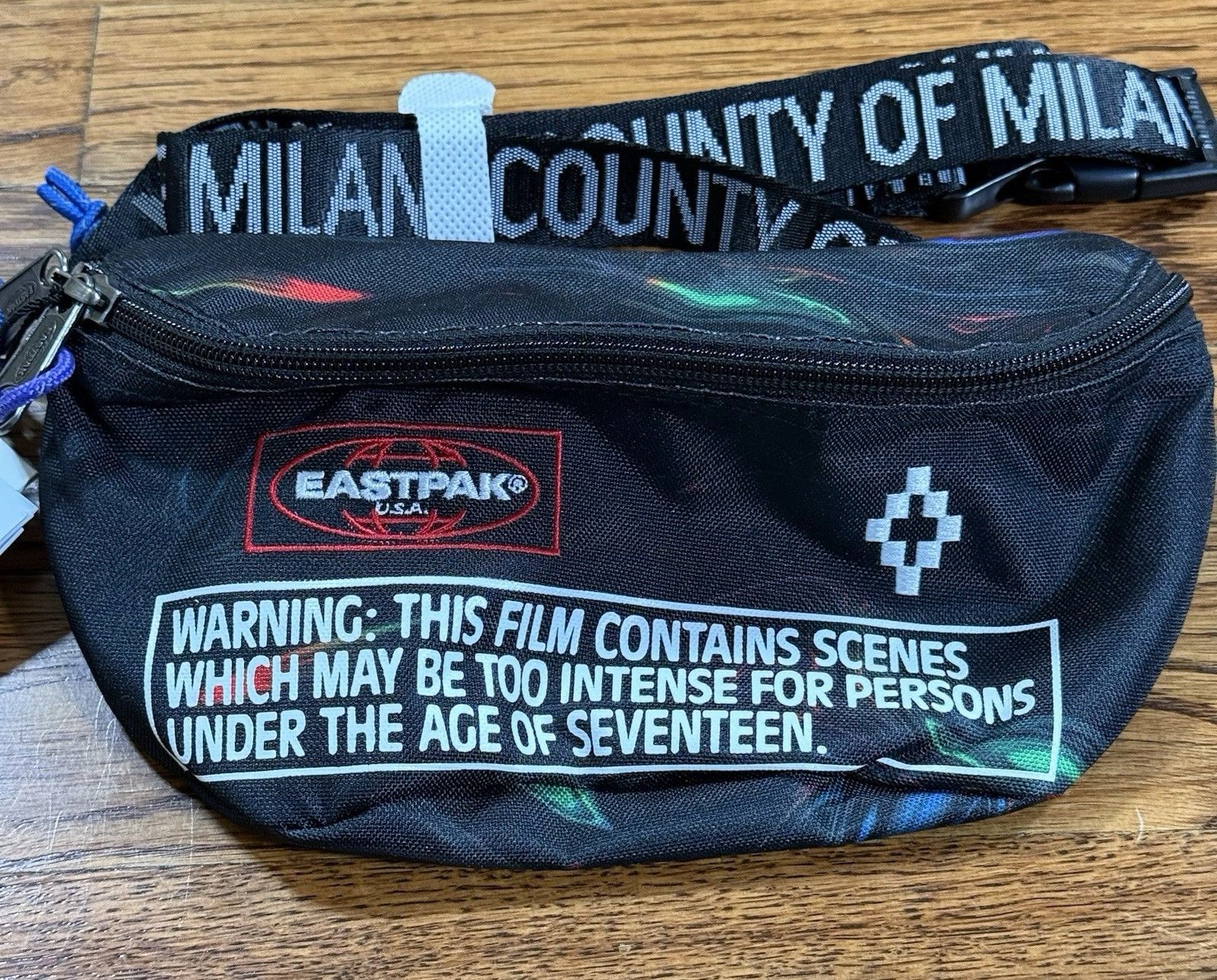 Marcelo Burlon Marcelo Burlon Eastpak Edition Glitch Waist Bag Black NWT Size ONE SIZE - 8 Thumbnail