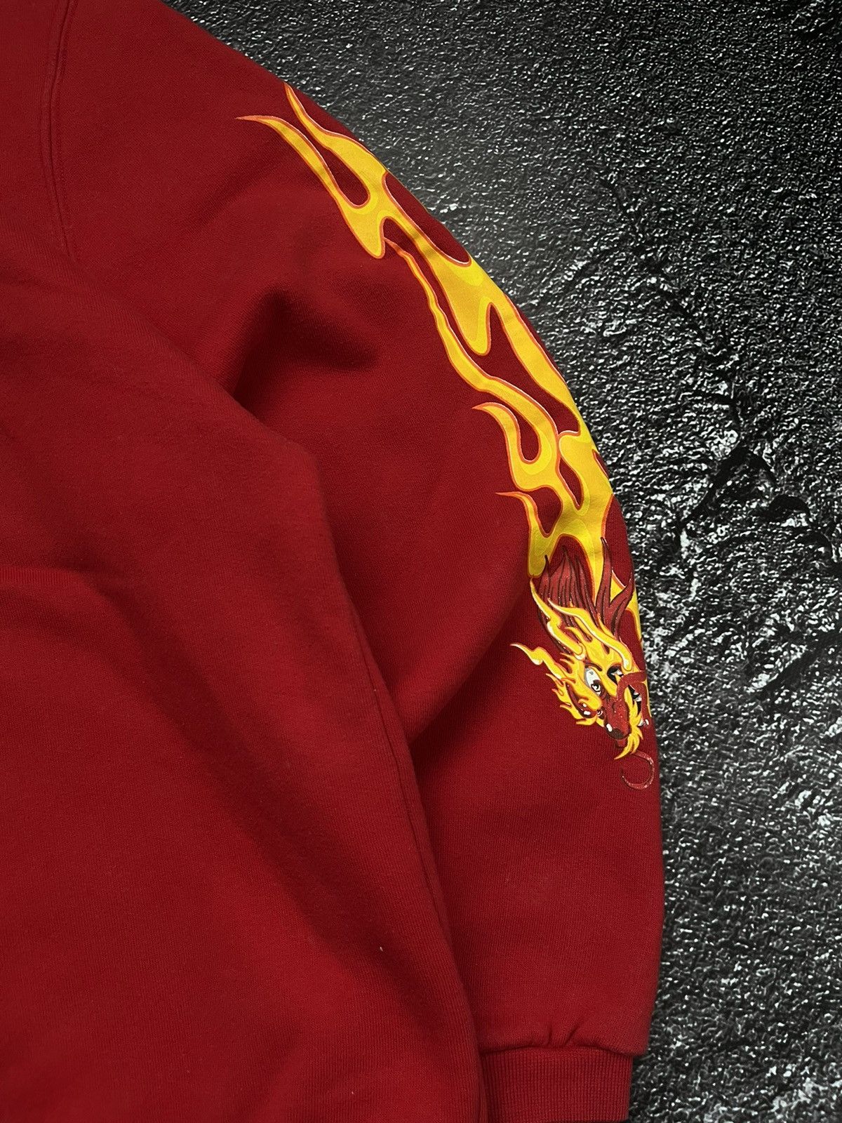 No Fear Crazy Vintage No Fear Flame Dragon Red Sweatshirt Rare SZ L Size US L / EU 52-54 / 3 - 5 Thumbnail