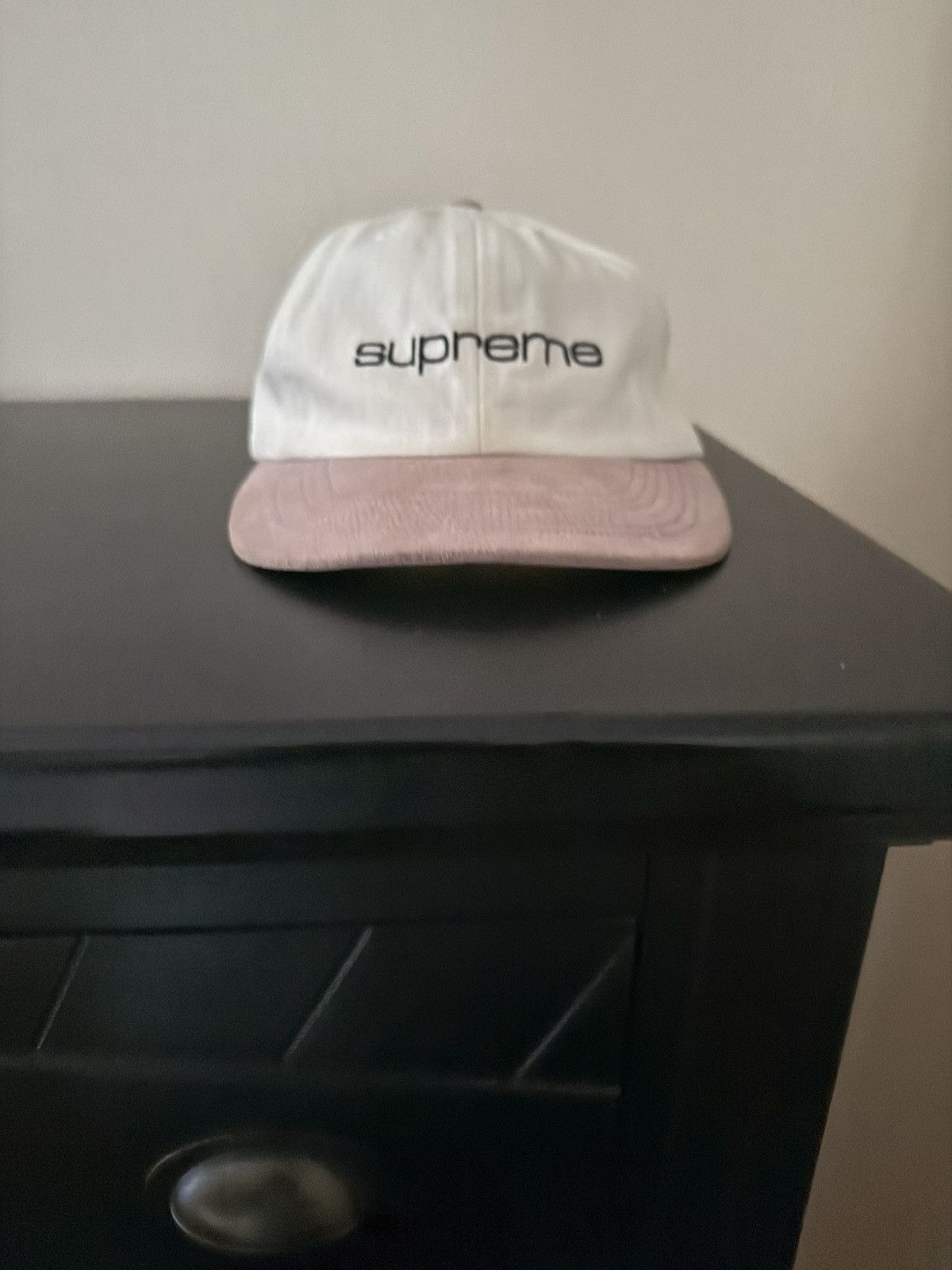 帽子 Supreme Leather Applique 6-Panel Supreme SUPREME BLACK LEATHER APPLIQUE 6 PANEL | Grailed