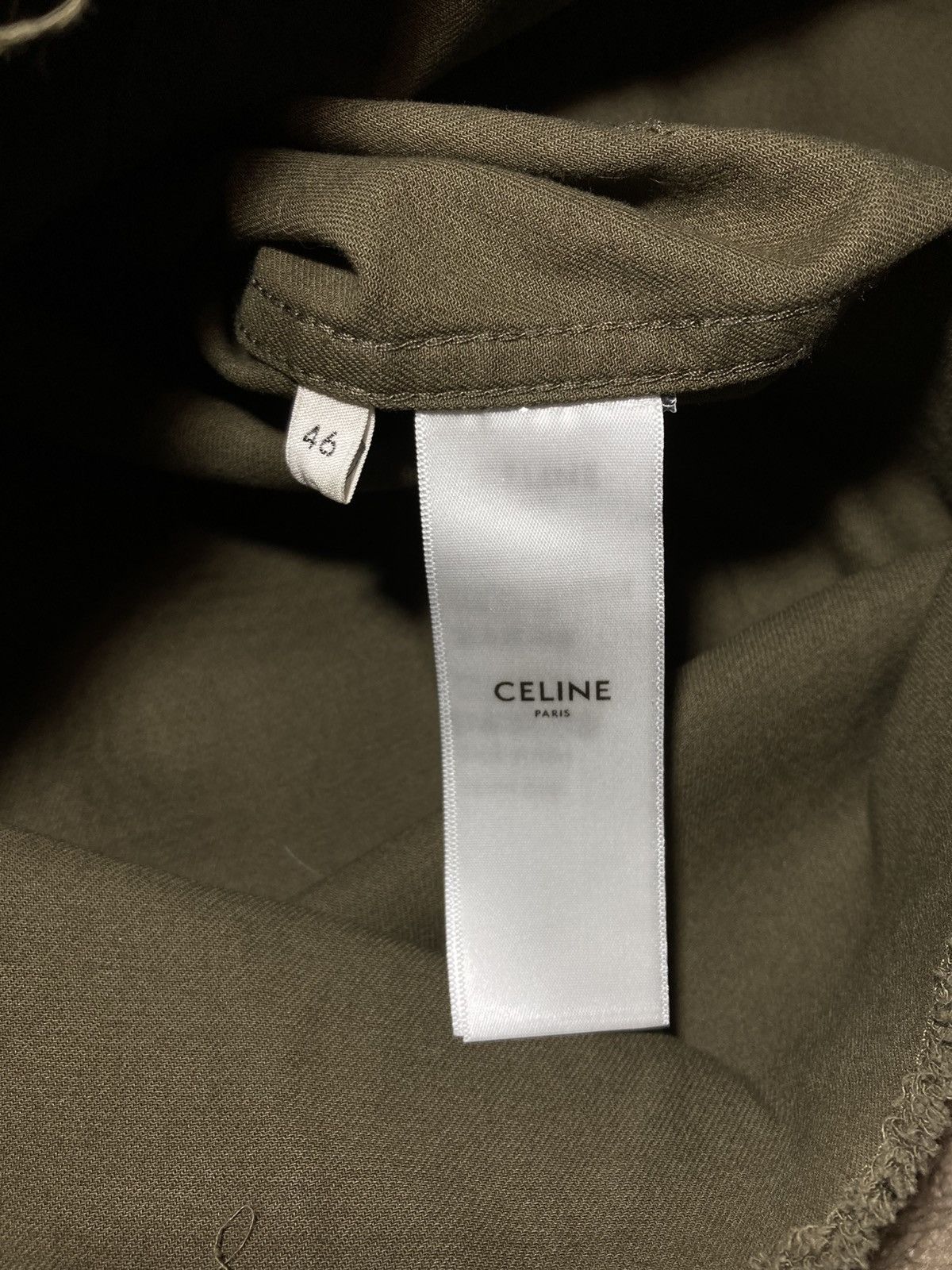Celine SS24 Celine Saharienne Military Jacket 46 2024 Hedi Slimane Size US S / EU 44-46 / 1 - 7 Thumbnail