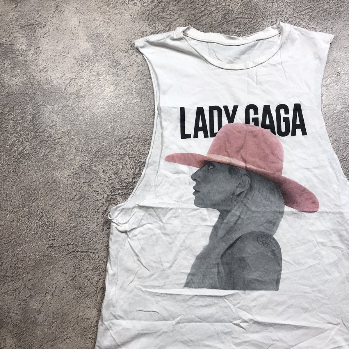 Vintage Vintage Y2K Lady Gaga Graphic Tank Top Sun Faded Streetwear Size S / US 4 / IT 40 - 3 Thumbnail