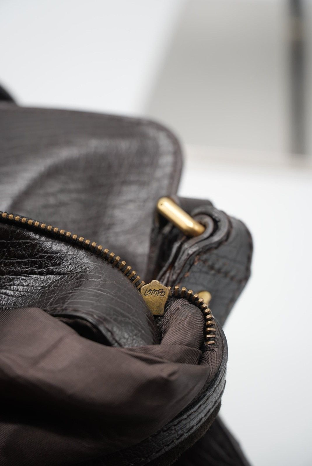 Gucci Gucci Brown Ostrich Horsebit Shoulder Bag Size ONE SIZE - 10 Thumbnail