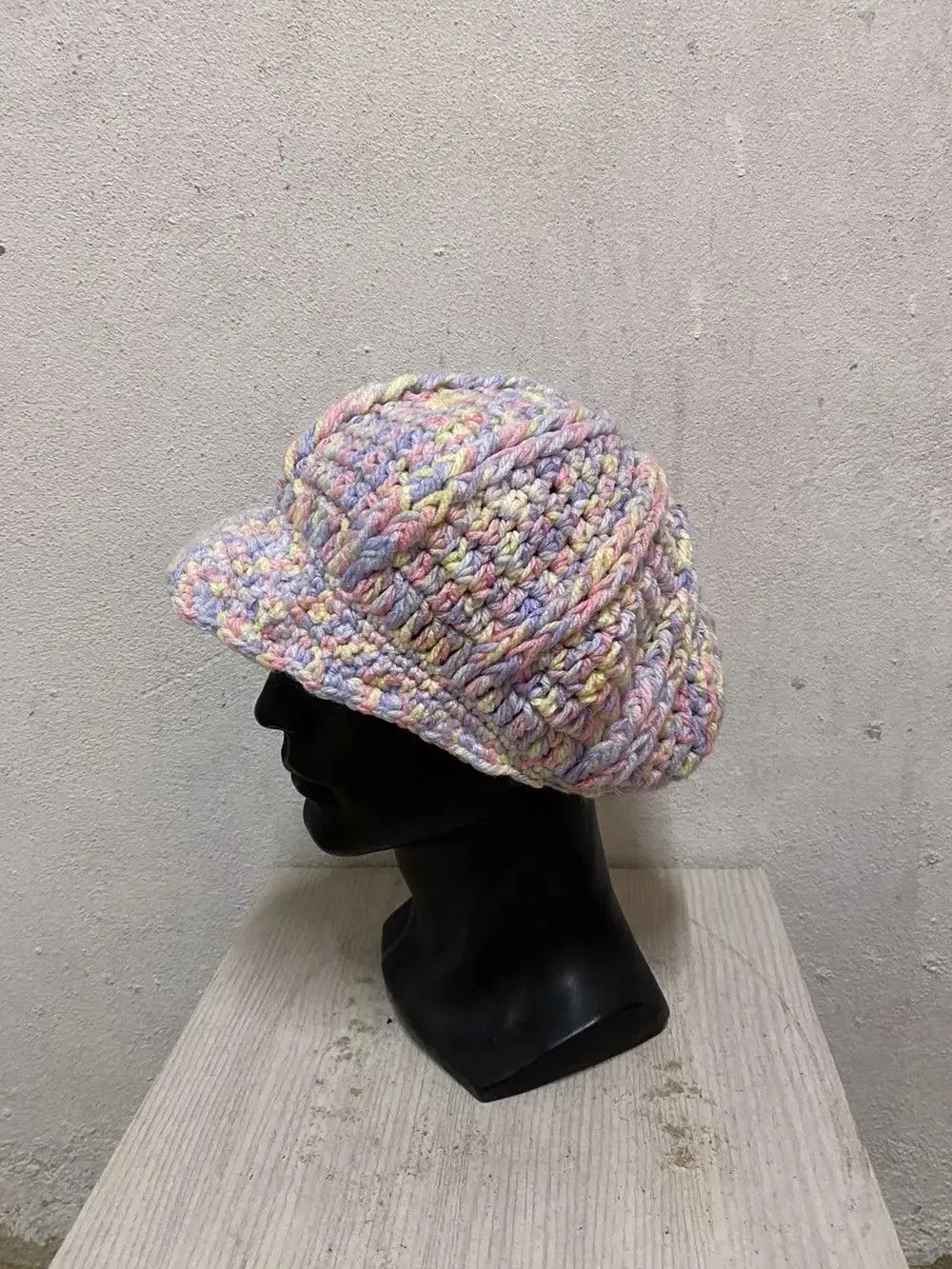 Japanese Brand Rare Crochet Design Knit Japanese Brand Beanie Hat Size ONE SIZE - 2 Thumbnail