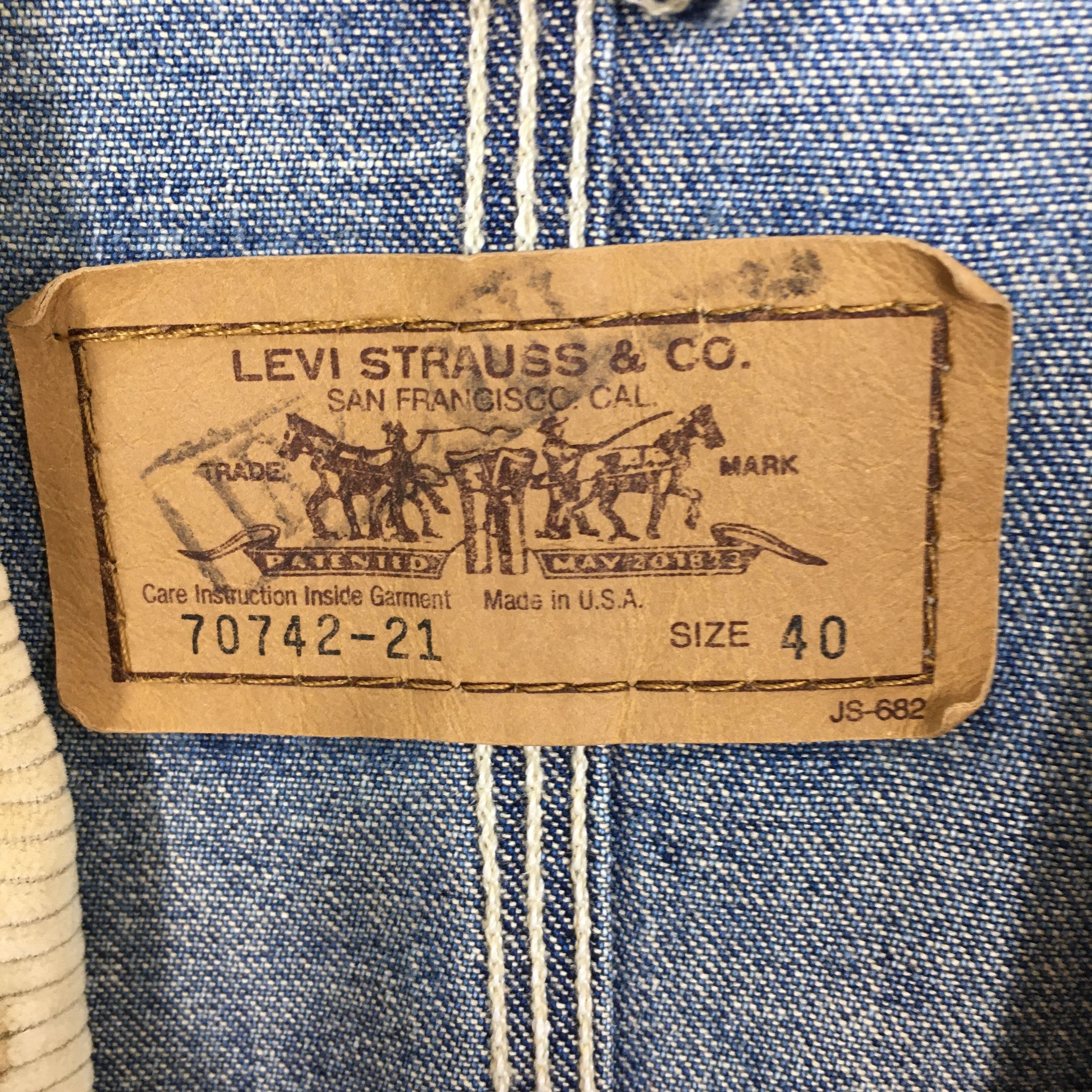 Levi's Vintage 1990s Levi's Denim Jeans Worker Jacket XLarge Size US XL / EU 56 / 4 - 7 Thumbnail