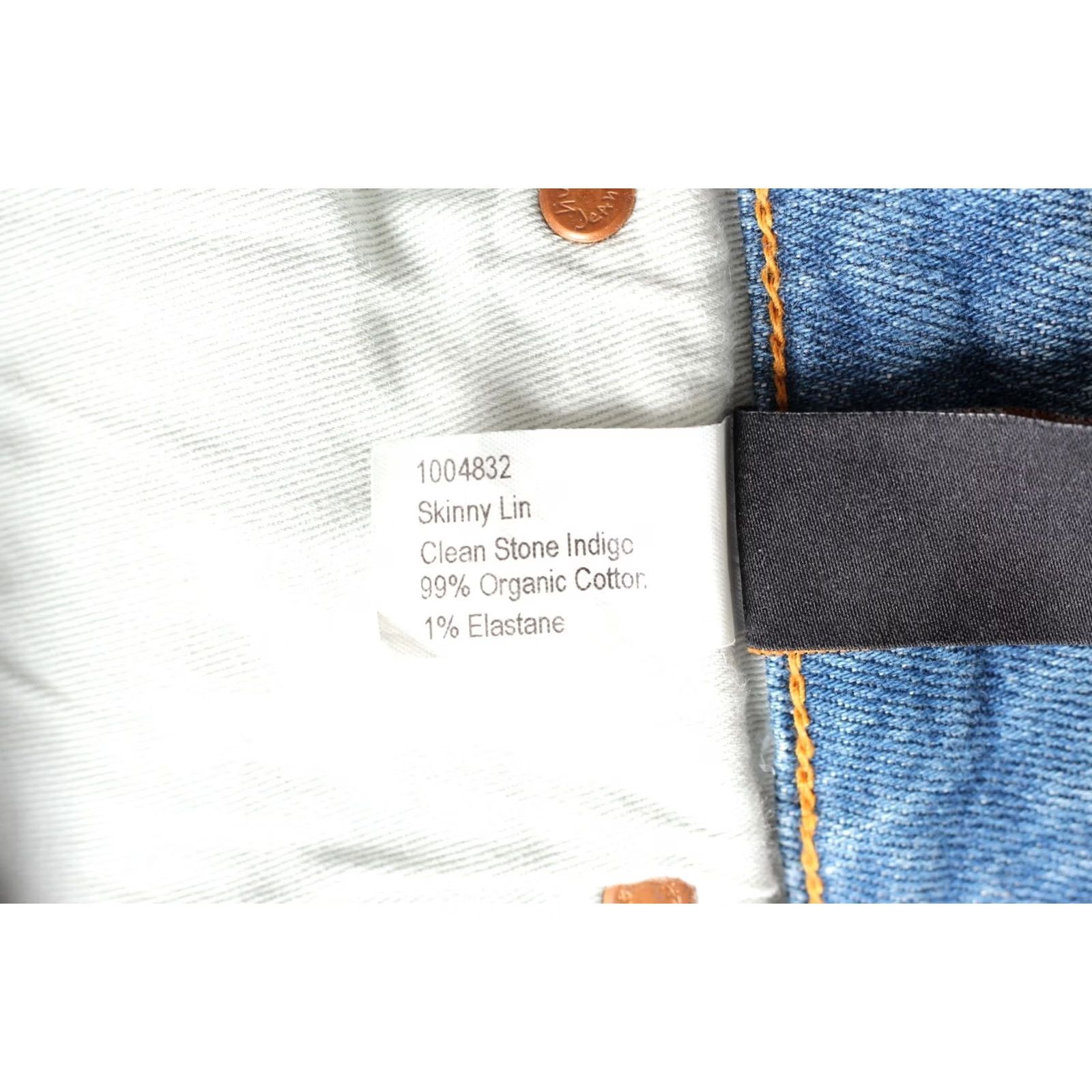 Nudie Jeans NUDIE JEANS SKINNY LIN Clean Stone Indigo Stretch Jeans Men W30 L32 DZ6370 Size US 30 / EU 46 - 7 Thumbnail