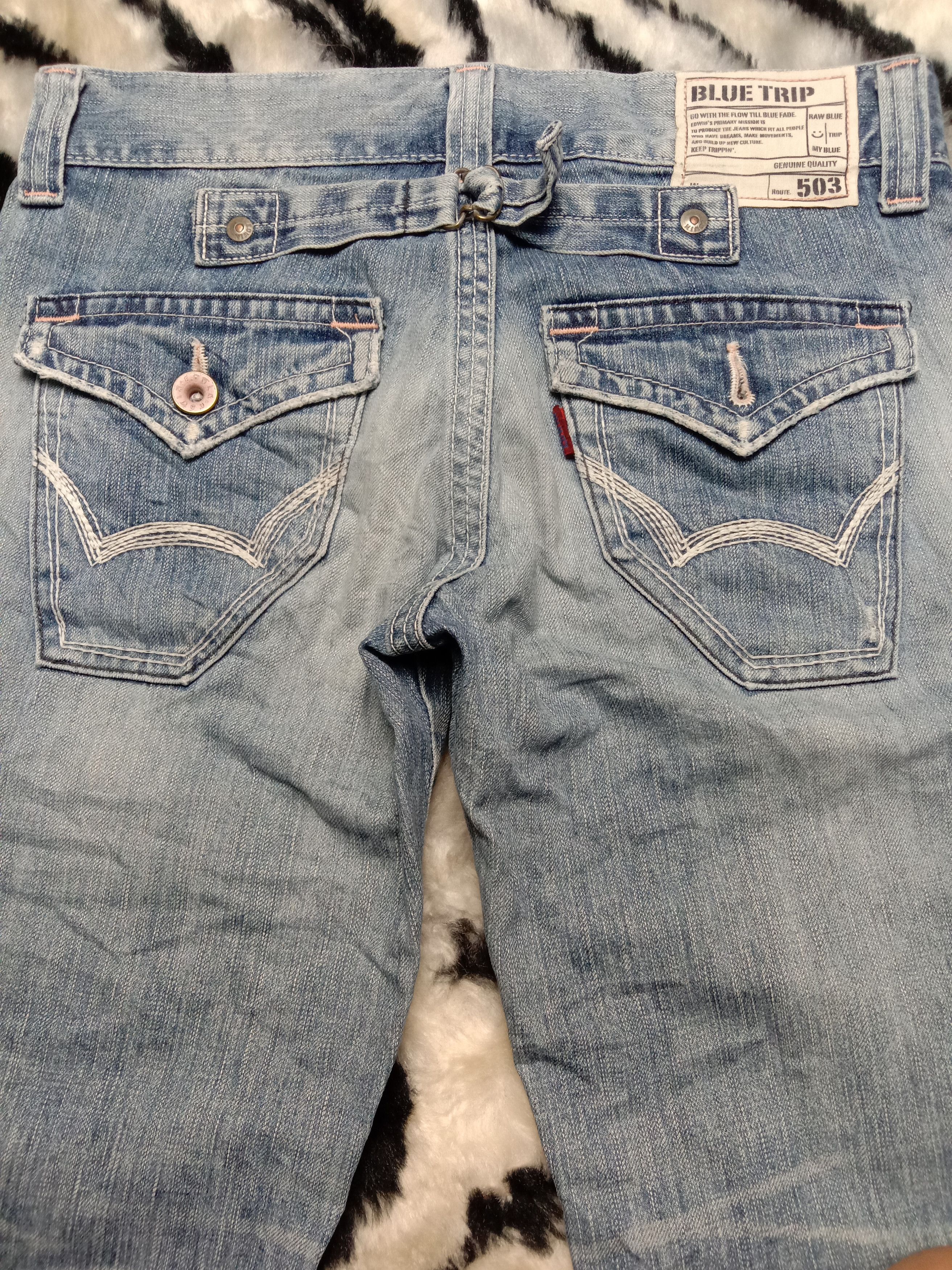 Edwin Buckle Back Low Rise Edwin Blue Trip 503 Size 30" / US 8 / IT 44 - 10 Thumbnail