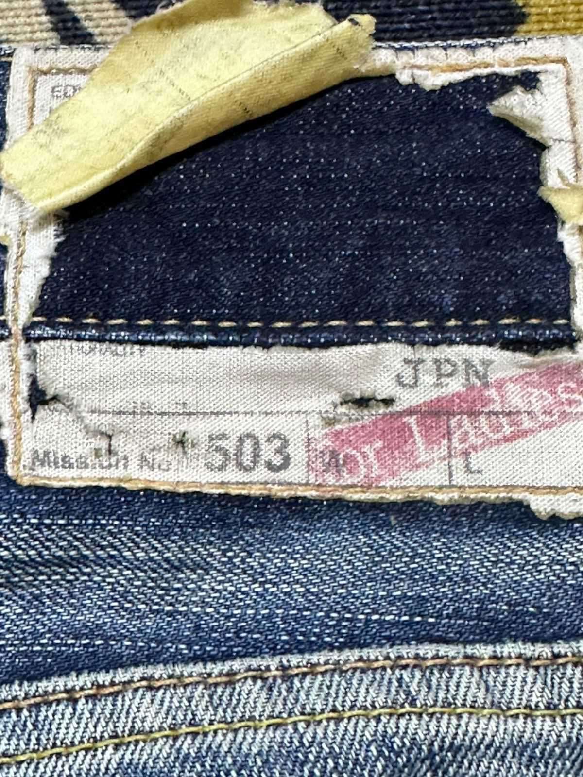 Edwin Vintage Edwin 503 Flare Bootcut Faded Distressed Denim Size US 29 - 6 Thumbnail