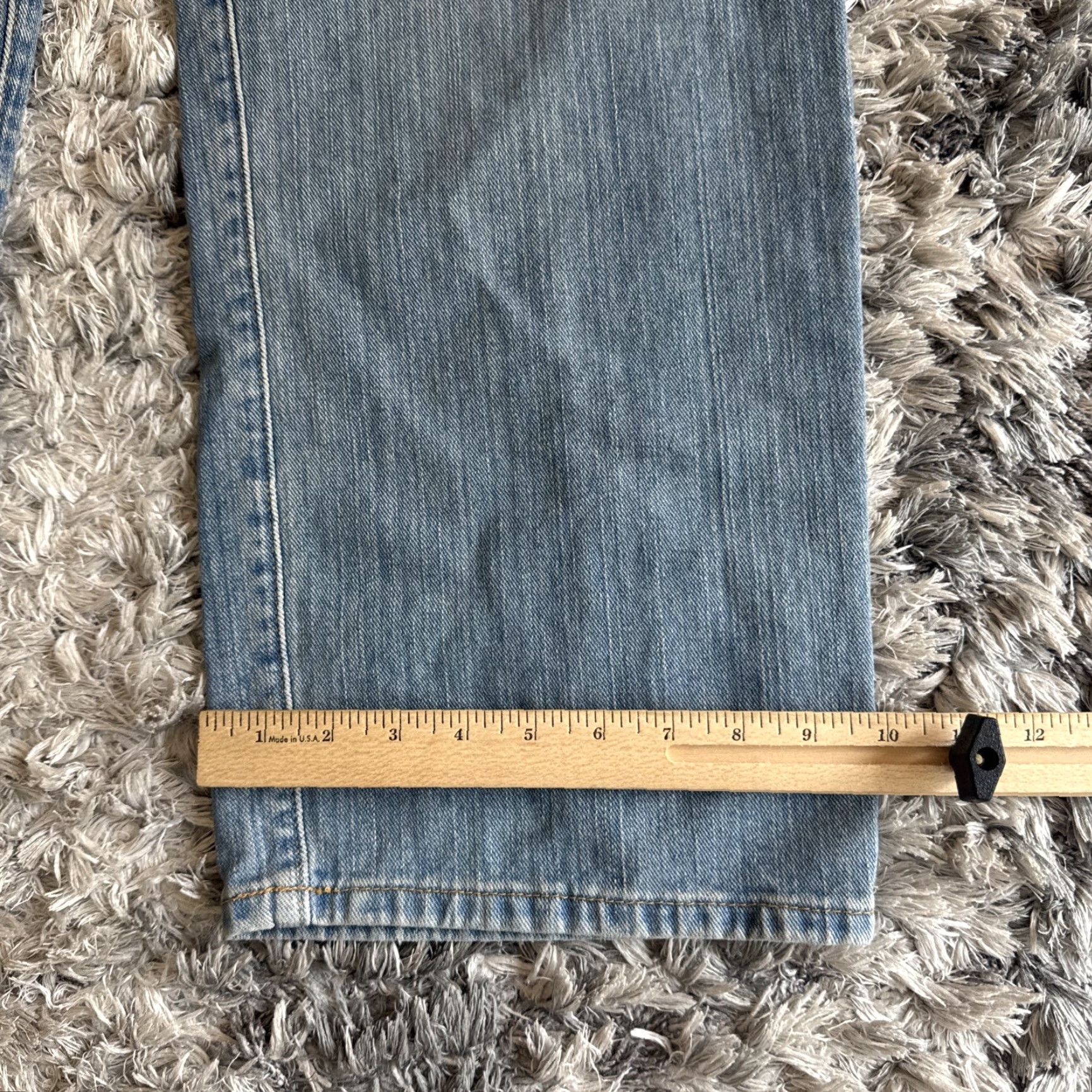 Guess VINTAGE Guess Jeans Denim Embroidered Y2K 90s 00s Wide-Leg Blue 34x34 Mens Size 34 Inseam 32 Size US 34 / EU 50 - 5 Thumbnail