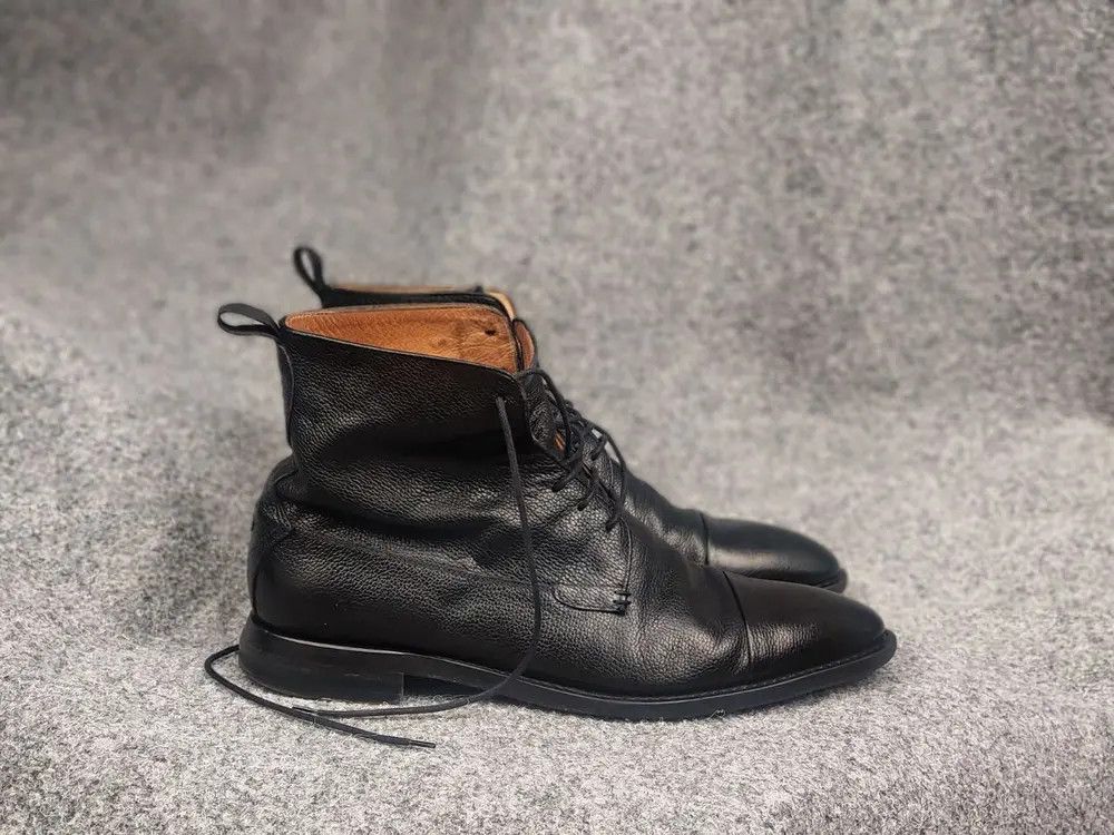Oliver Sweeney Oliver Sweeney Cagnano Black Leather Ankle classic Boots Size US 10.5 / EU 43-44 - 2 Thumbnail