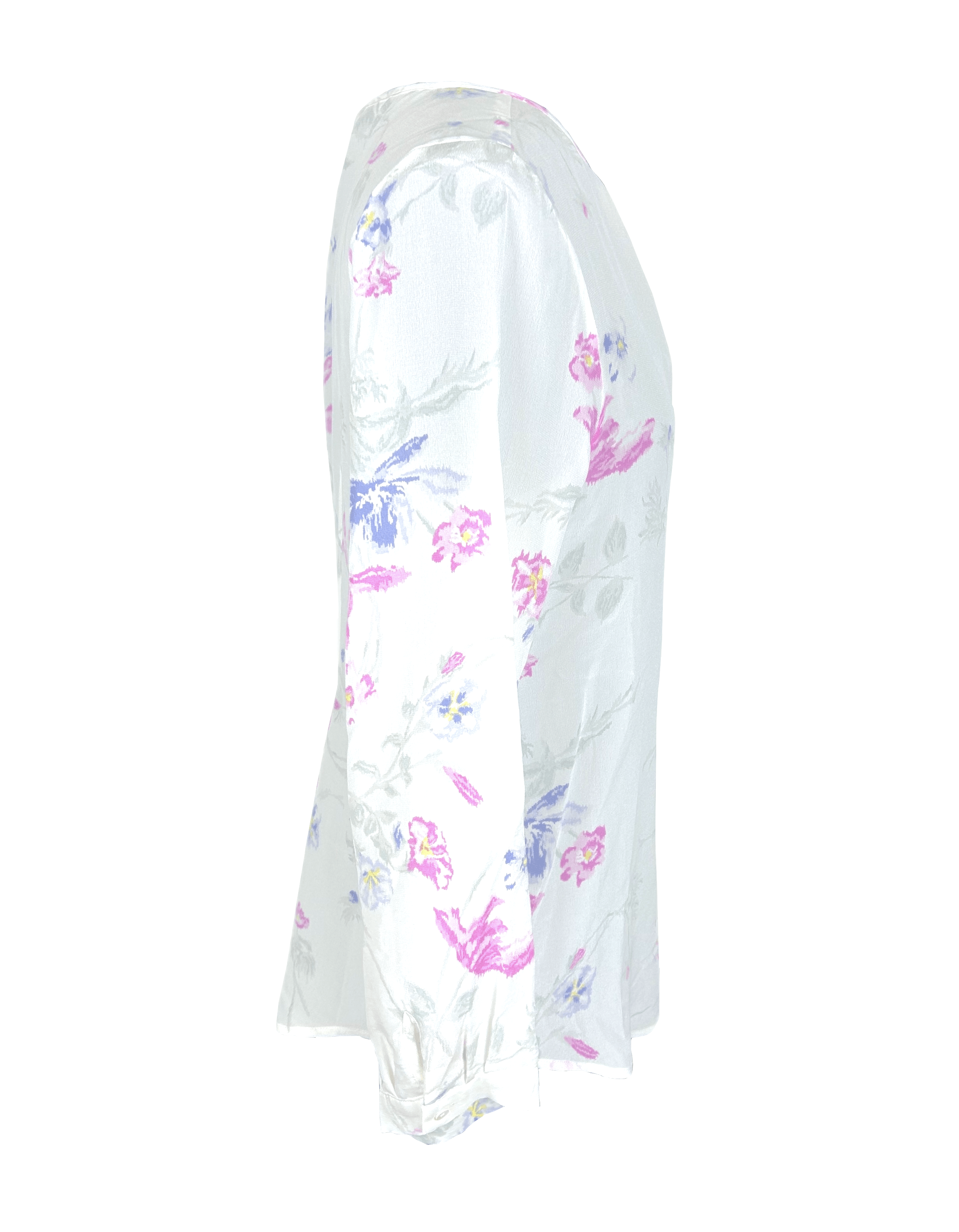 Joie Joie Silk Floral Print Blouse Size XS / US 0-2 / IT 36-38 - 4 Thumbnail