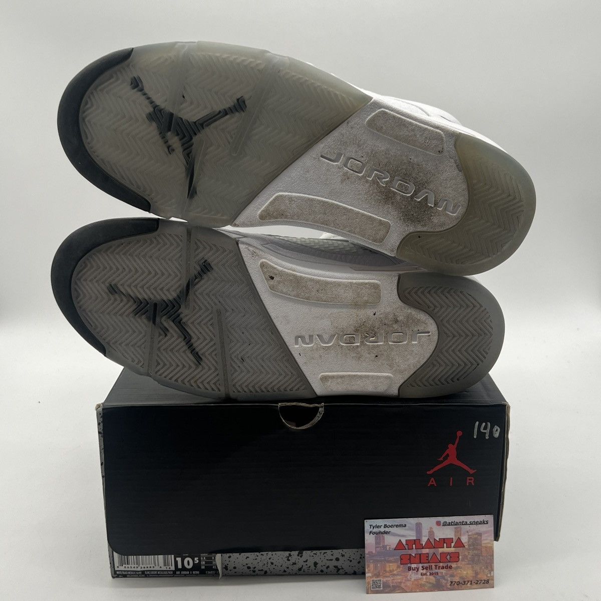 Jordan Brand Air Jordan 5 metallic white Size US 10.5 / EU 43-44 - 8 Thumbnail
