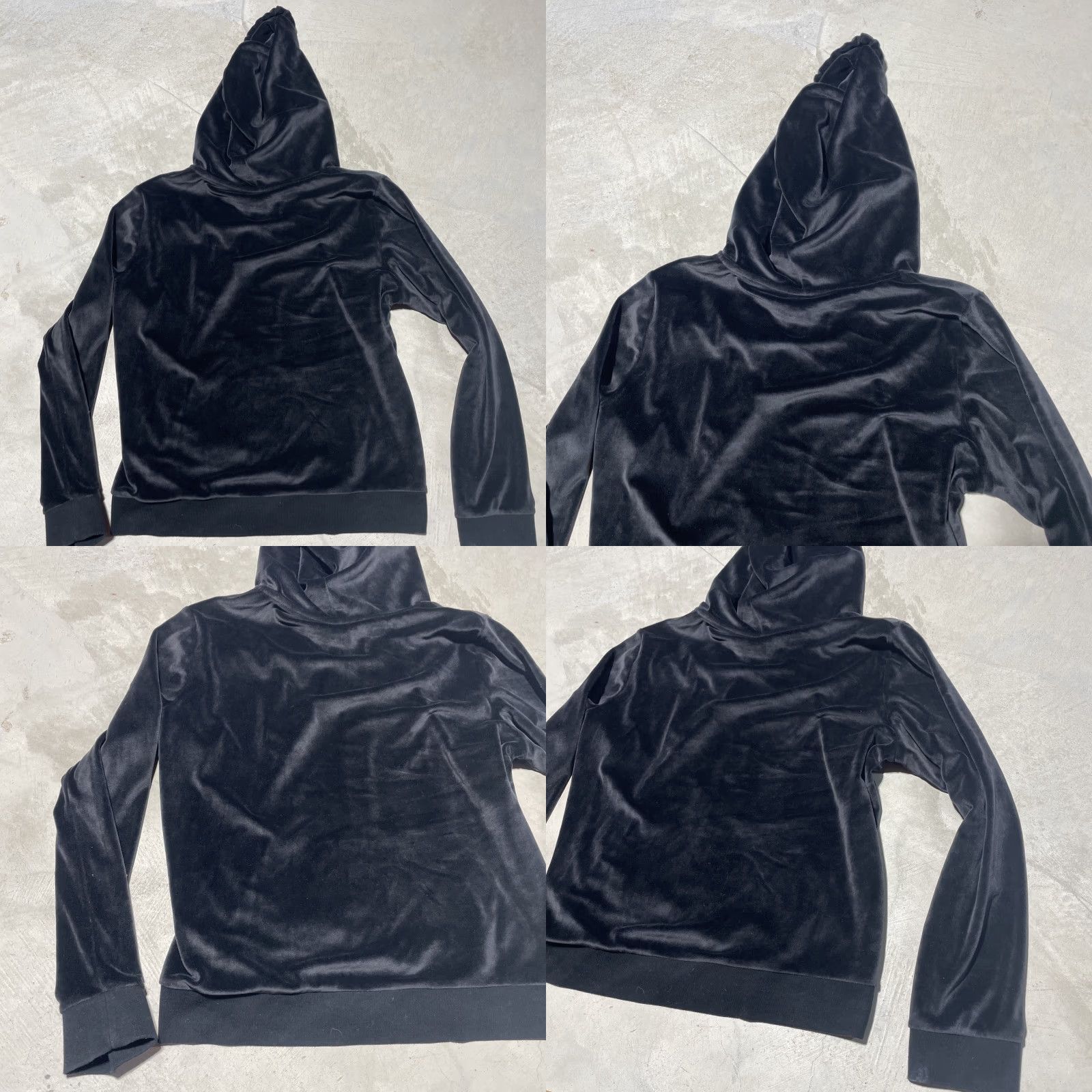 Victoria's Secret Victoria's Secret PINK Jacket Women’s L Black Velvet Hooded Zip Short Sleeve Velour Size L / US 10 / IT 46 - 8 Thumbnail