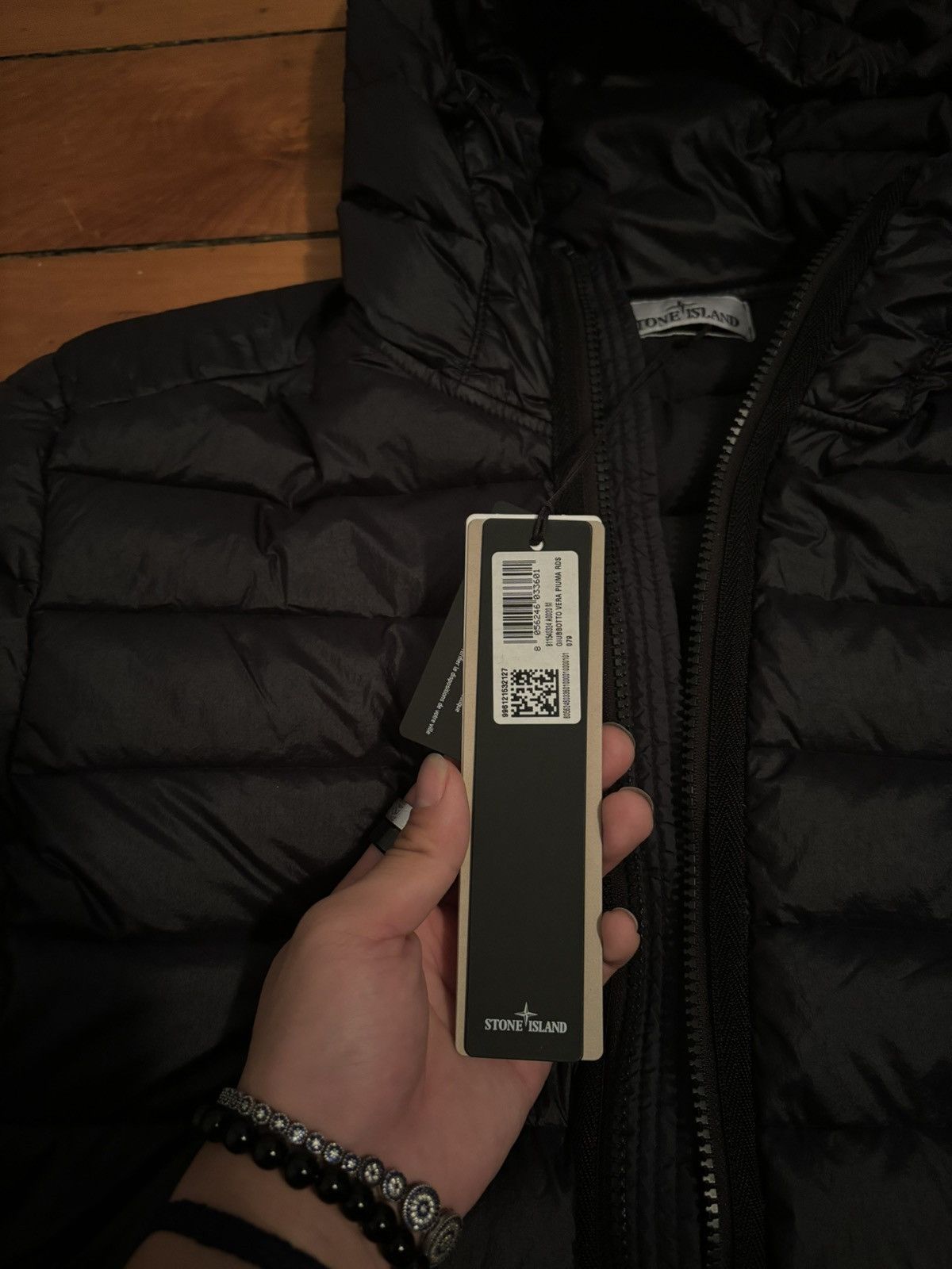 Stone Island Stone Island Black Med Down Loom Woven Jacket Size US M / EU 48-50 / 2 - 2 Thumbnail