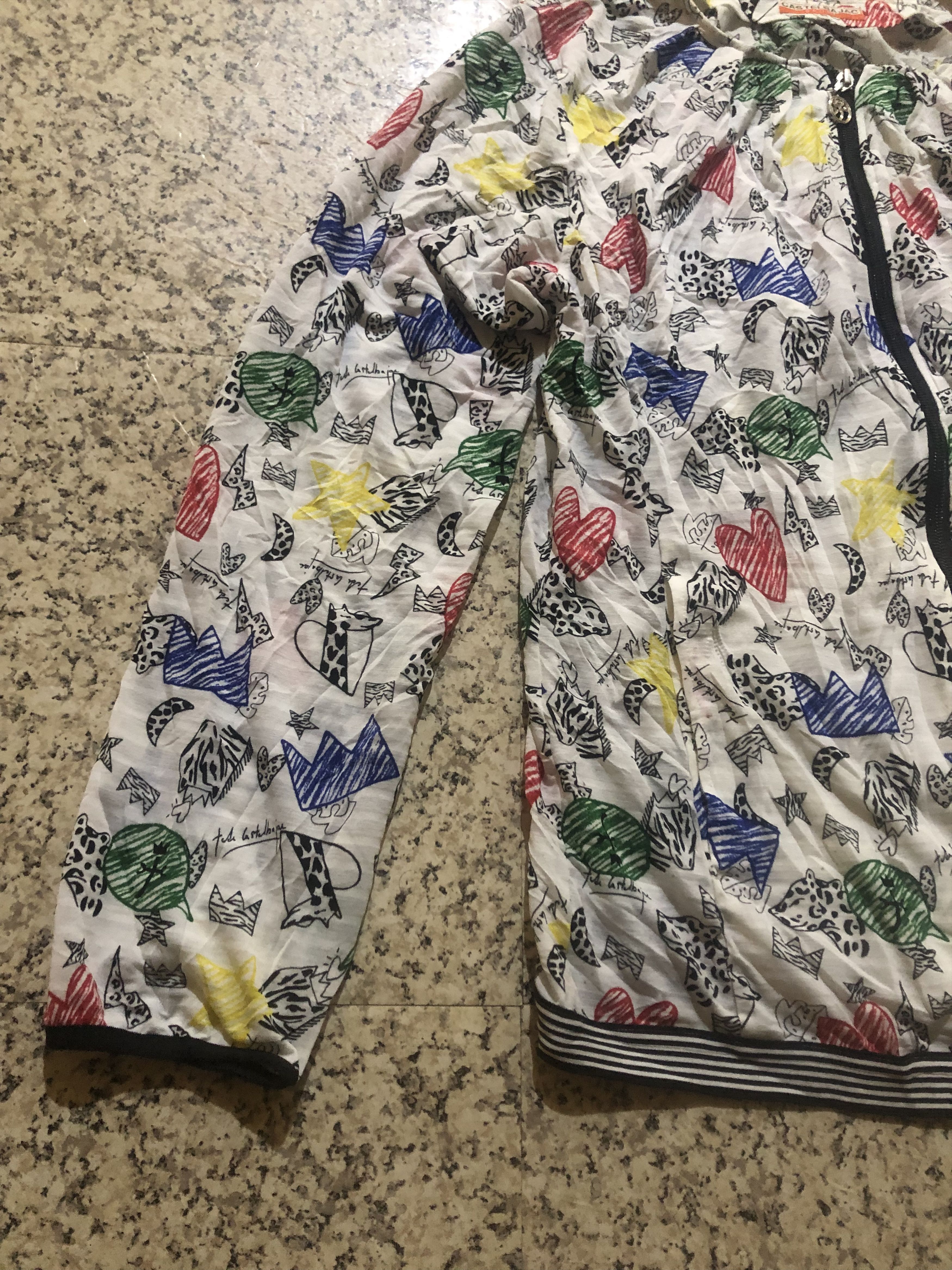 Jean Charles De Castelbajac 🔥 CASTELBAJAC SPORT DOODLE ART ALL OVER PRINT LIGHT JACKET Size M / US 6-8 / IT 42-44 - 4 Thumbnail