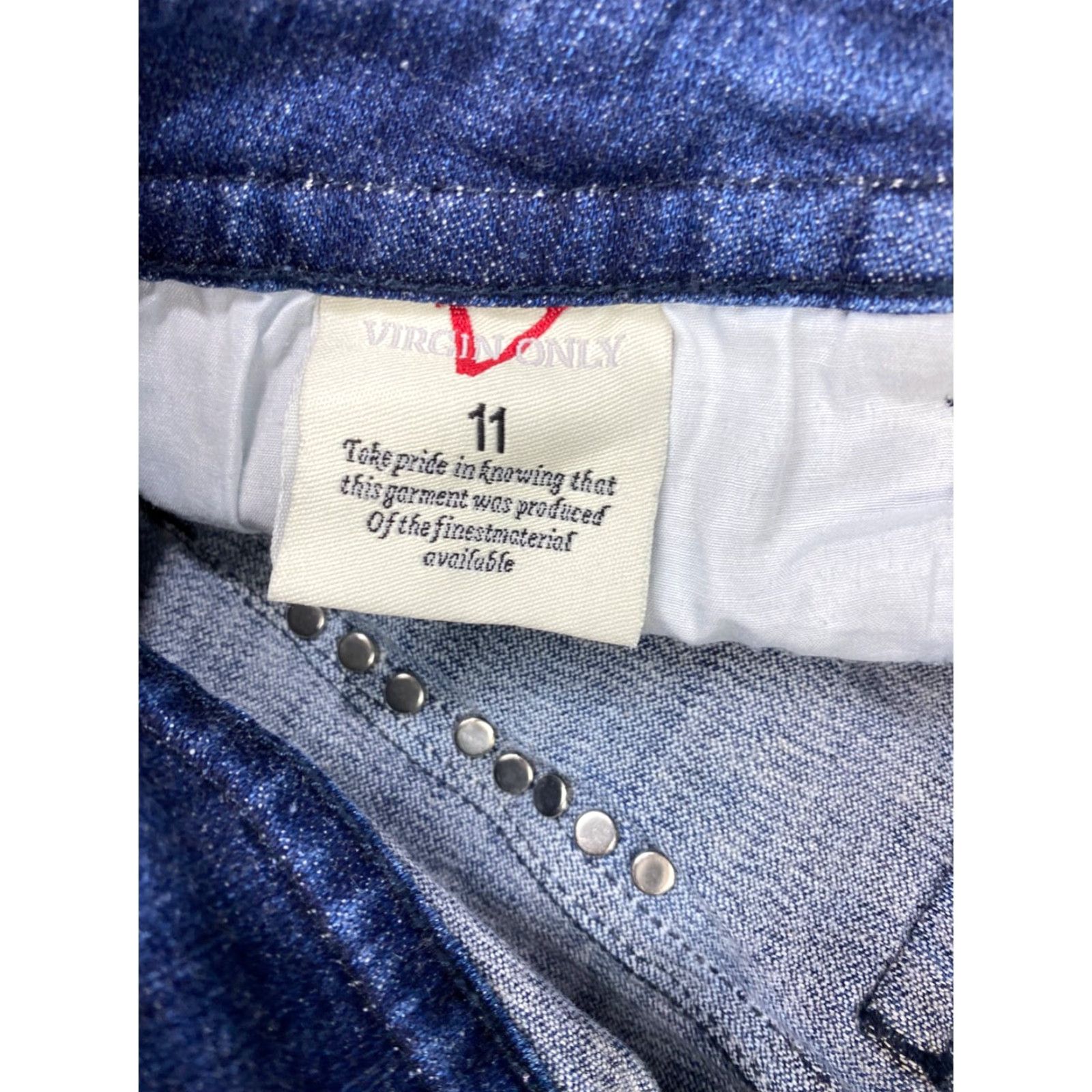 Vintage Virgin Only VO Womens Jeans Denim Blue Size 11 Bootcut Regular Virgin Only VO Jeans Womens Size 11 Blue Denim Bootcut Regular Women Size 32" / US 10 / IT 46 - 4 Thumbnail