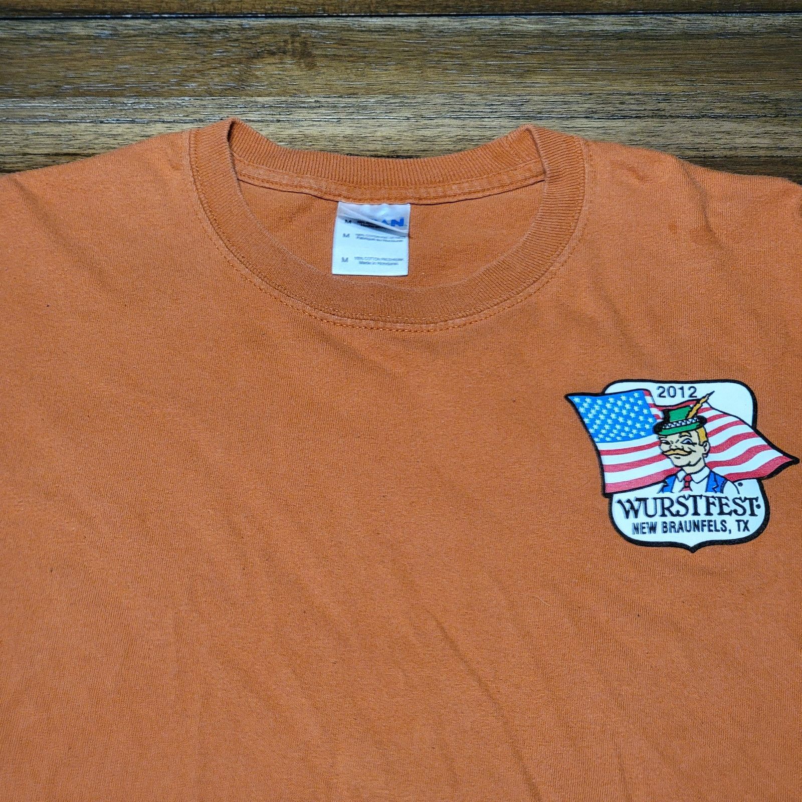 Gildan 2012 Wurstfest New Braunfels, Tx LS Unisex Tee - Size Medium Size US M / EU 48-50 / 2 - 4 Thumbnail