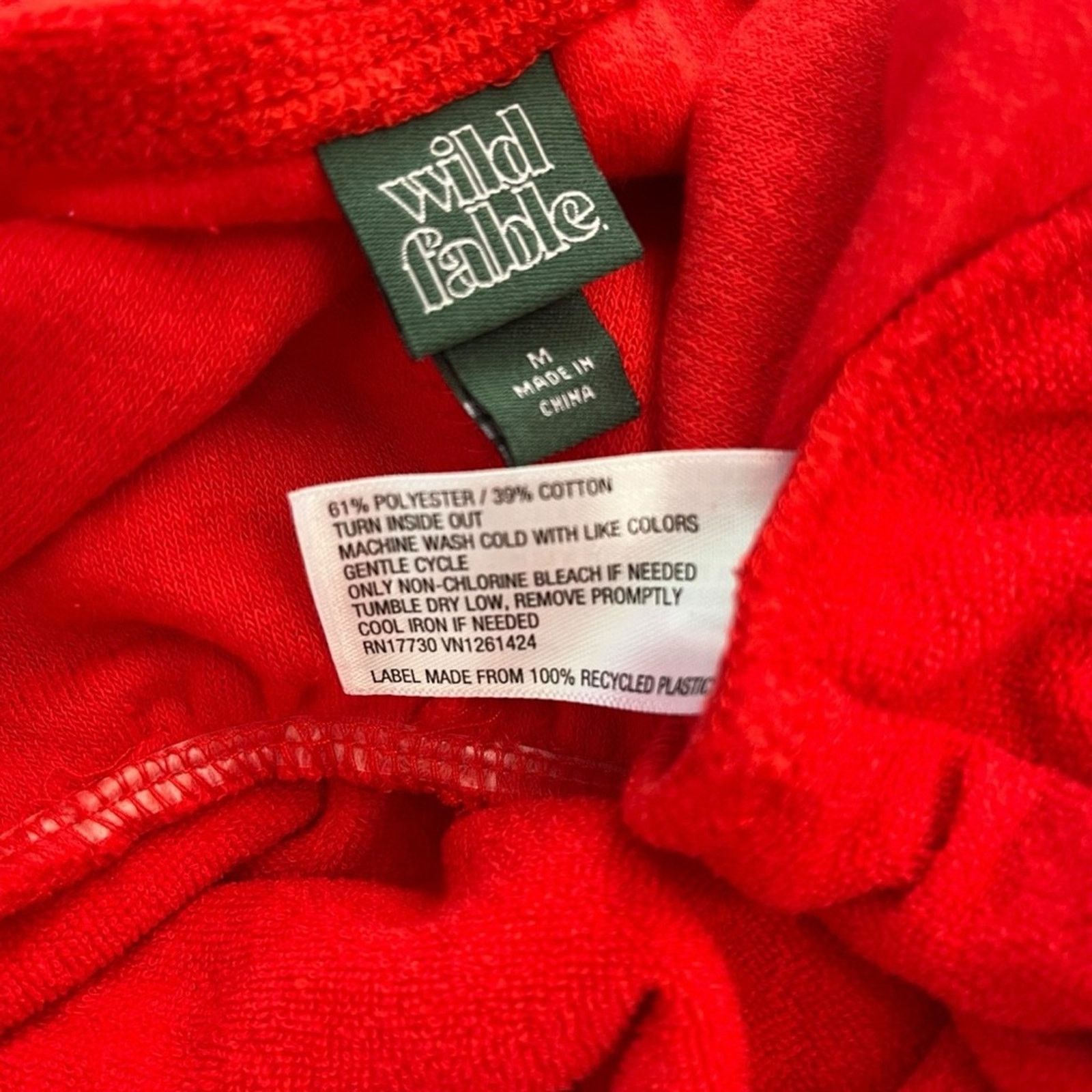 Other Wild Fable red terry cloth romper NEW Size 30" / US 8 / IT 44 - 8 Thumbnail