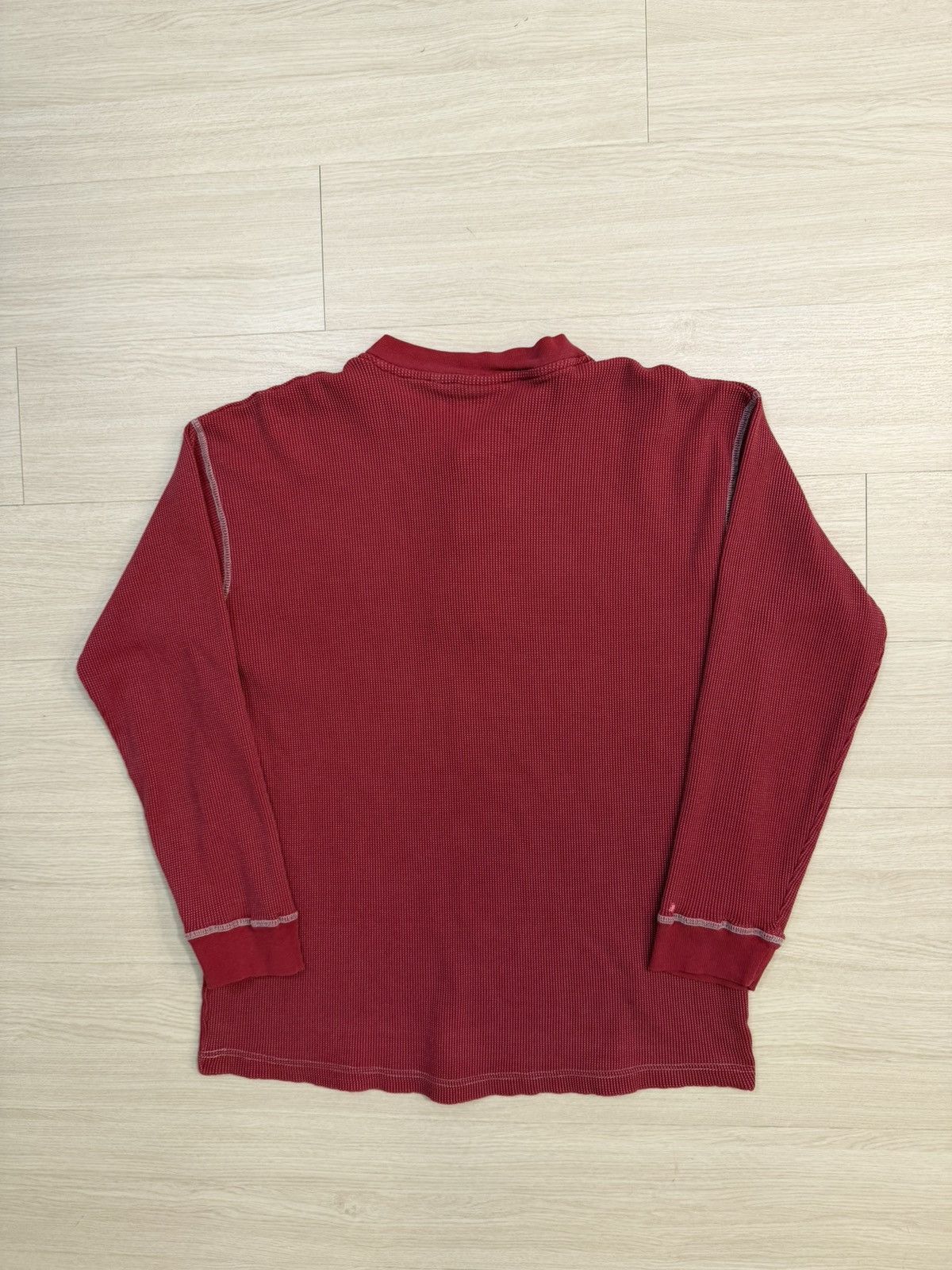 Other 90’s Vintage Red Henley Thermal Shirt Size US XL / EU 56 / 4 - 3 Thumbnail