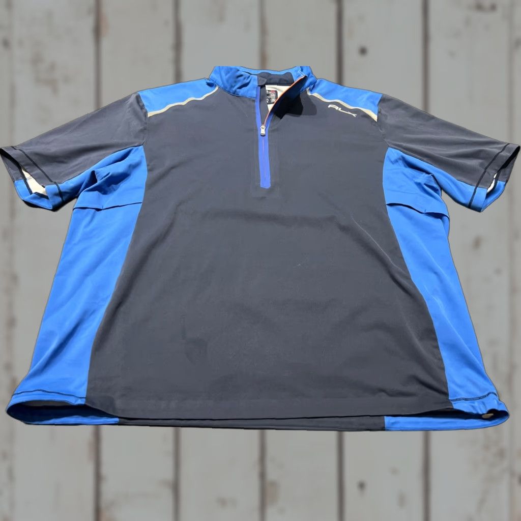 Vintage RLX BH Men's Activewear Water Repellent Windbreaker Shirt XL Blue Short Sleeve Size US XL / EU 56 / 4 - 1 Thumbnail