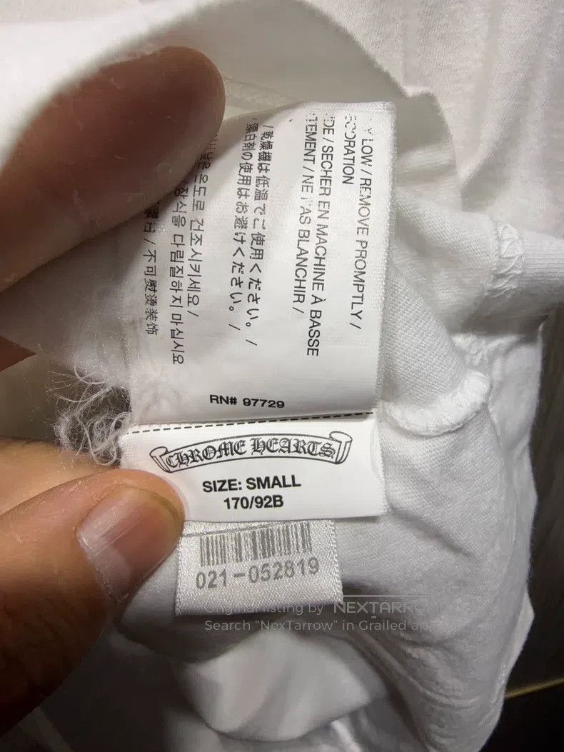 Chrome Hearts CHROME HEARTS Size S White short sleeves Size US S / EU 44-46 / 1 - 9 Thumbnail