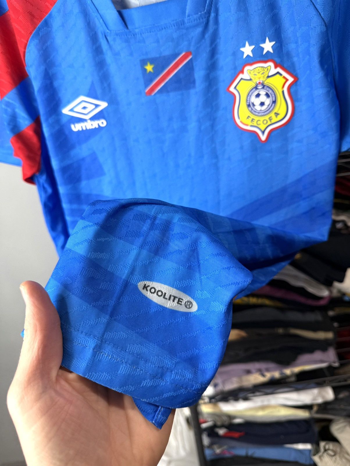 Umbro Vintage Umbro Congo Soccer Jersey T Shirt Football Size US M / EU 48-50 / 2 - 4 Thumbnail