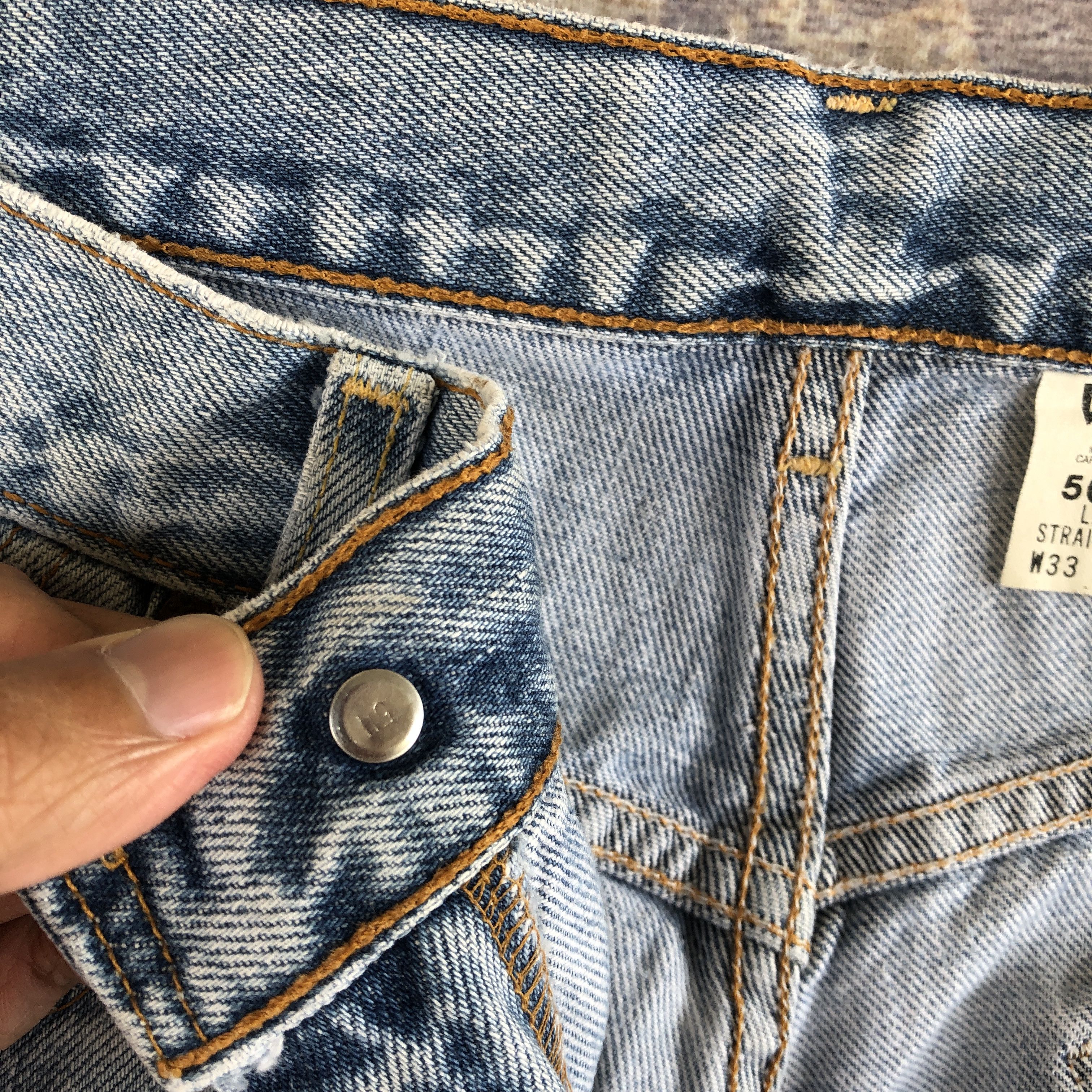 Levi's × Vintage Vintage Levis 569 Sun Faded Baggy Jeans Levi's Ripped Denim Size US 32 / EU 48 - 7 Thumbnail