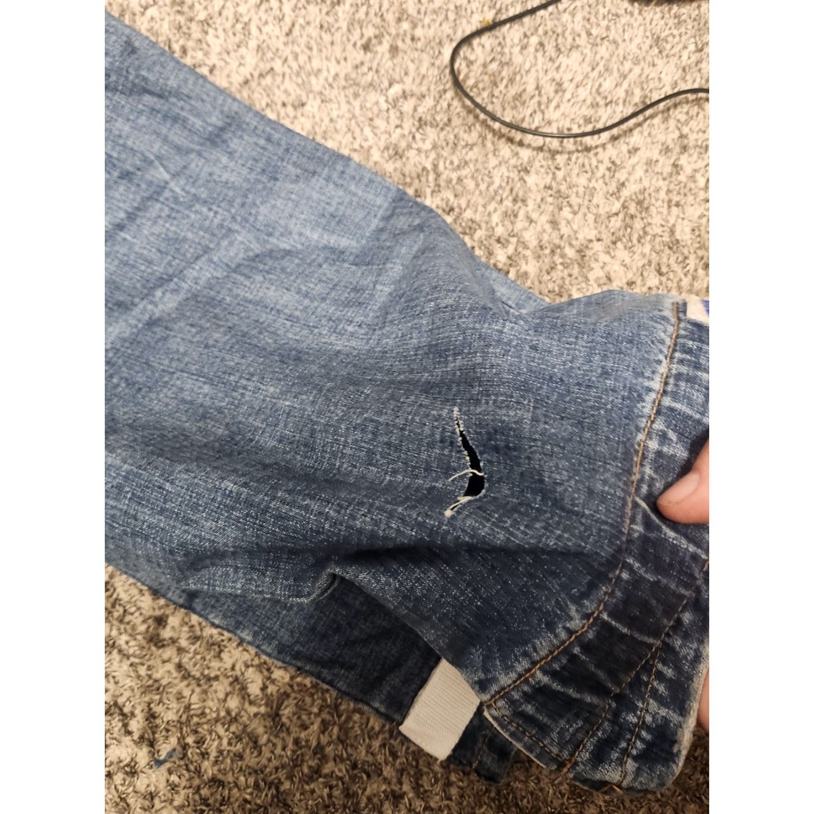 Vintage VINTAGE Girbaud Jeans Men 34x32 Y2K Hip Hop Baggy Strap MFG Size US 34 / EU 50 - 4 Thumbnail