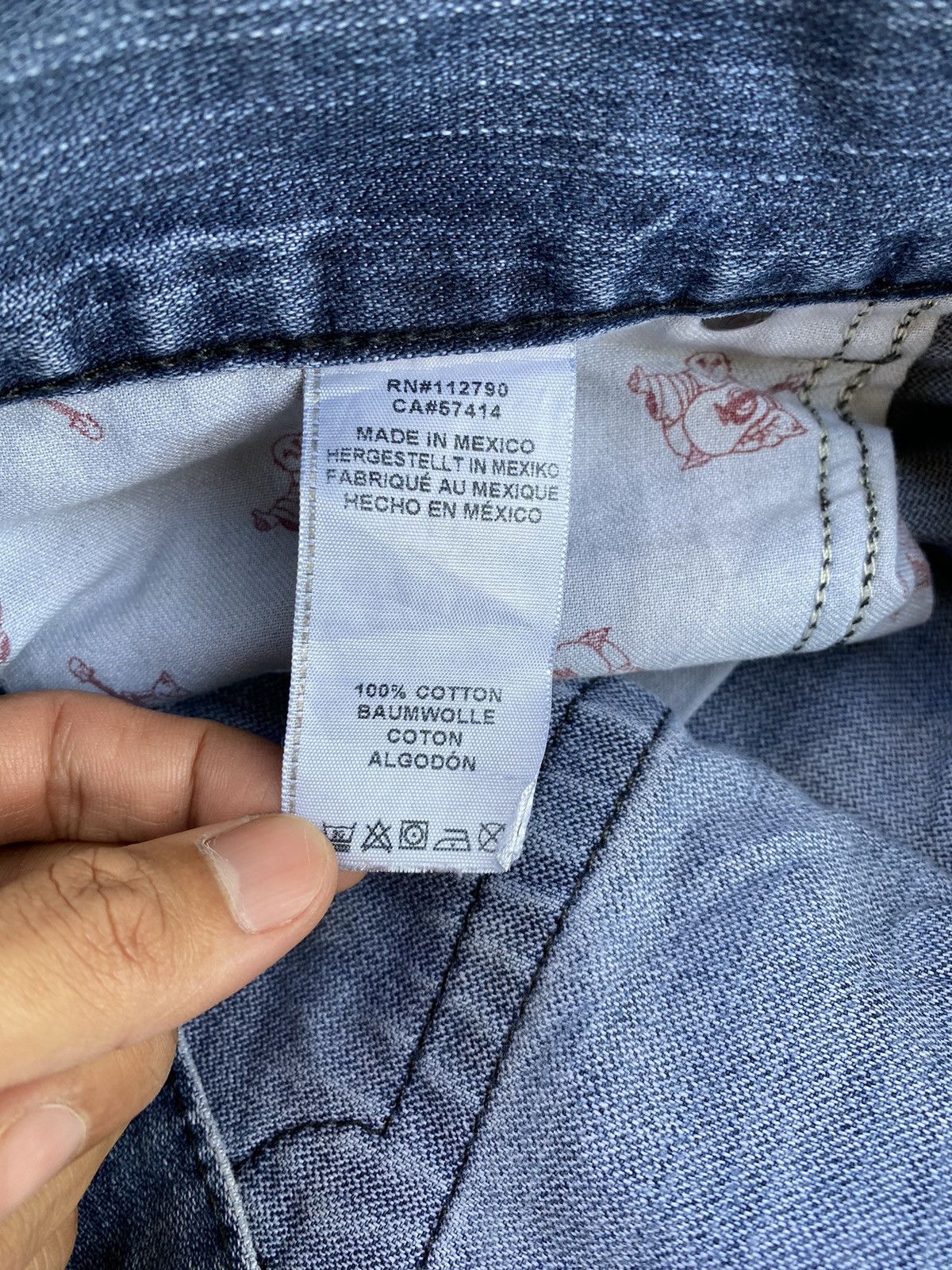 True Religion Vintage True Religion Distressed Denim Pants Size US 35 - 12 Thumbnail