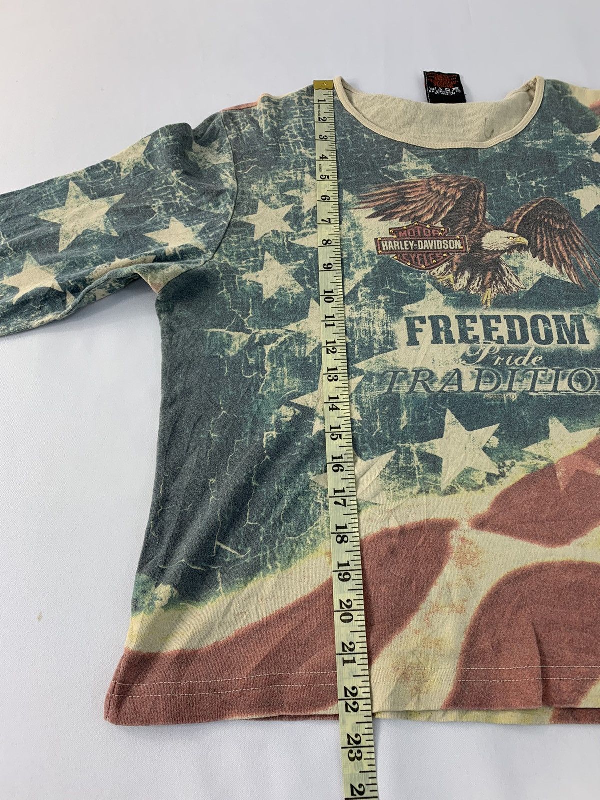 Harley Davidson × Vintage Harley Davidson Freedom Pride Tradition US Flag Printed Tee Size M / US 6-8 / IT 42-44 - 10 Thumbnail