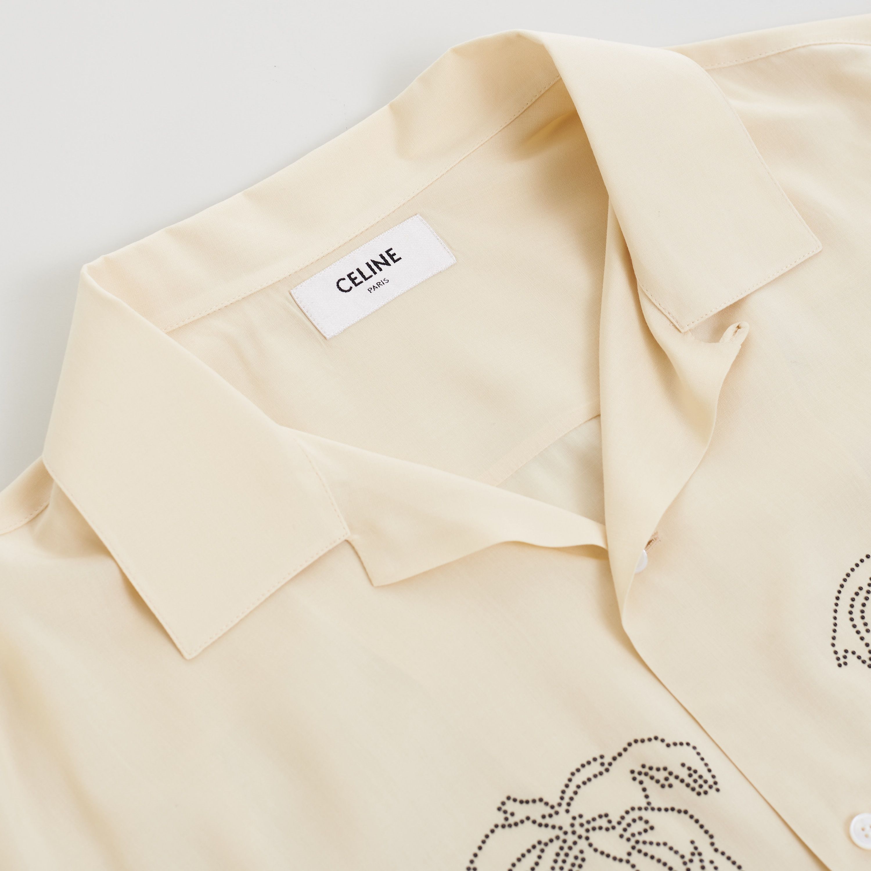 Celine Hawaiian Shortsleeve Shirt With Palm Embroidery Size 41 Size US L / EU 52-54 / 3 - 9 Thumbnail