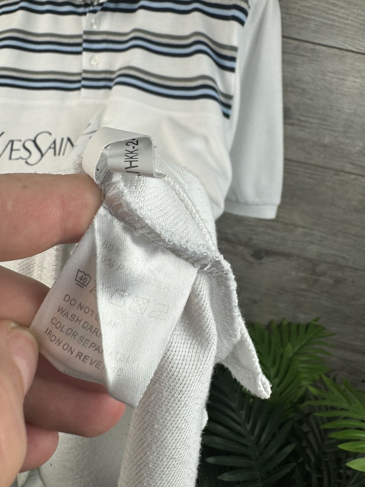 Yves Saint Laurent YSL POLO T-SHIRT RARE VINTAGE BIG LOGO YVES SAINT LAURENT Size US L / EU 52-54 / 3 - 11 Thumbnail