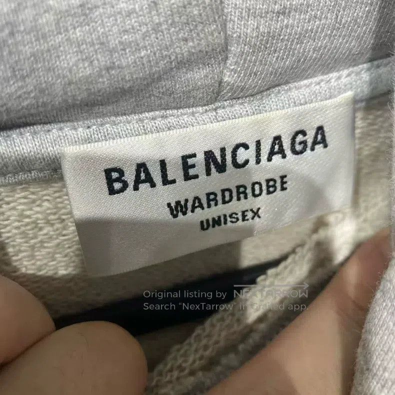 Balenciaga Balenciaga Grey Embroidered Wave Coke Hoodie Size US S / EU 44-46 / 1 - 3 Thumbnail