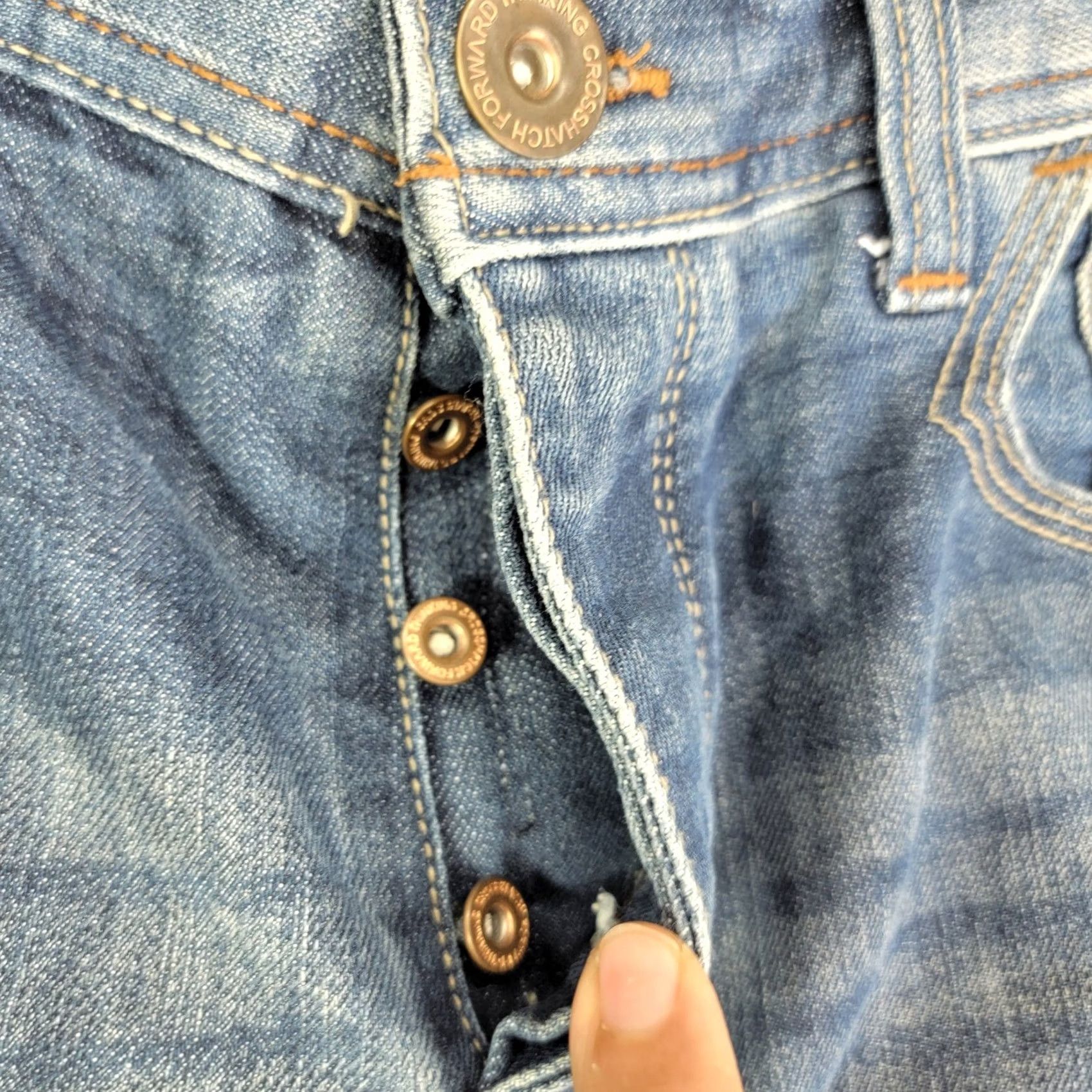 Vintage Mens Crosshatch Black Label Blue Denim Jeans 30w 30L Jeans Mens 30 Blue Denim Crosshatch Black Label 30w 30L Size US 30 / EU 46 - 5 Thumbnail