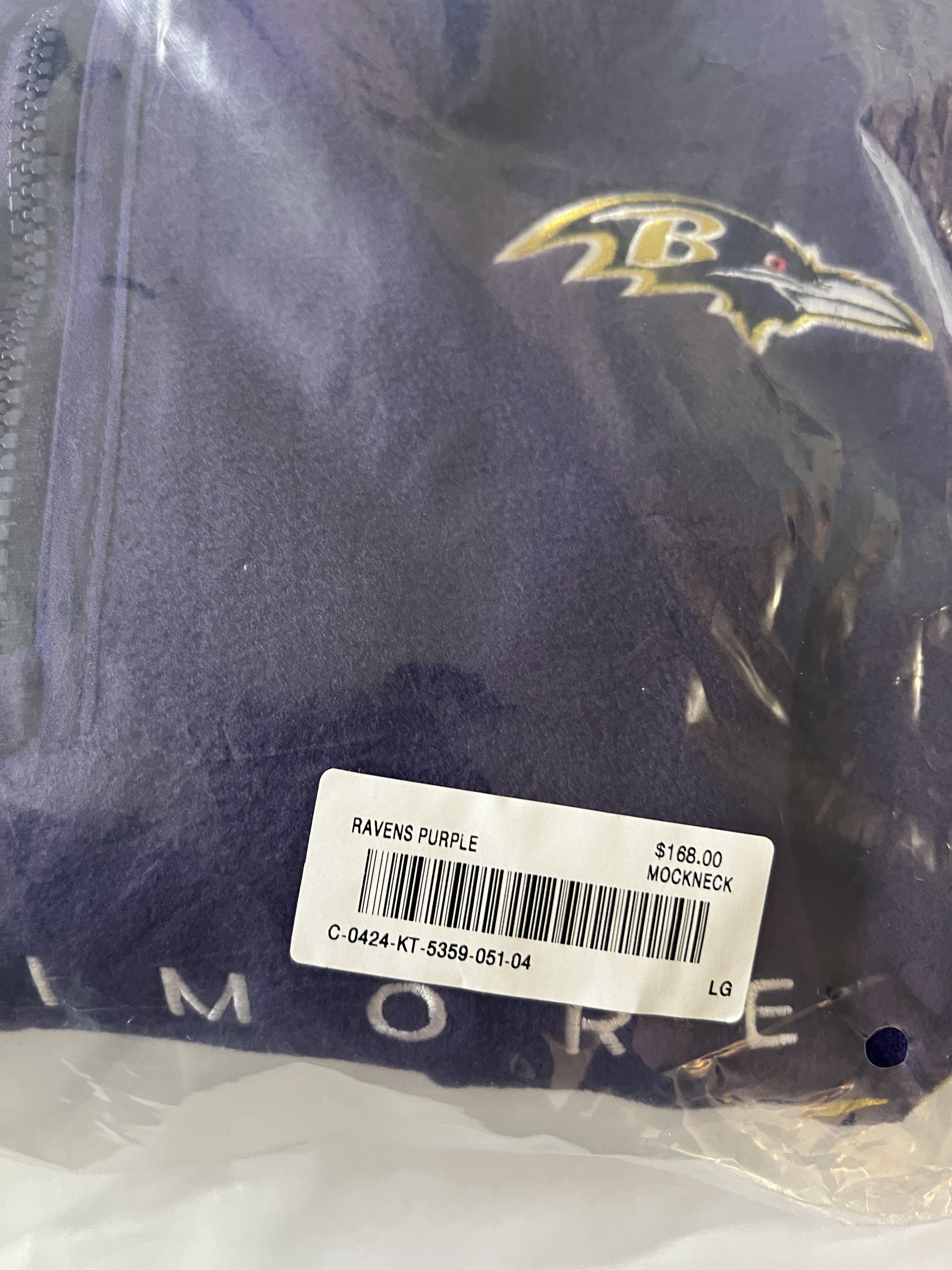 NFL OVO x NFL x Polartec RAVENS MOCK NECK QUARTER-ZIP FLEECE Size US L / EU 52-54 / 3 - 4 Thumbnail