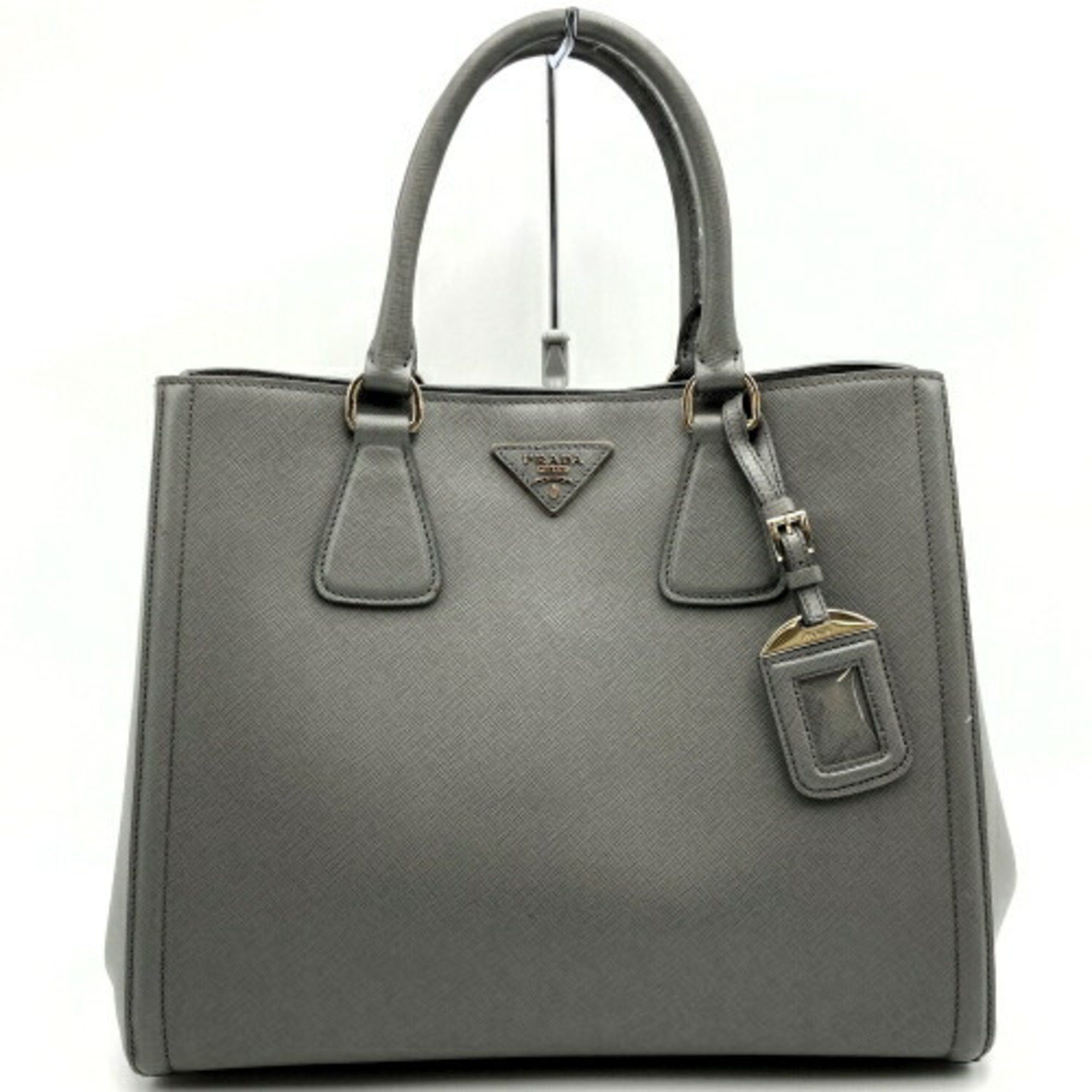 Prada Prada Galleria Double Zip Tote Saffiano Leather Size ONE SIZE - 1 Preview