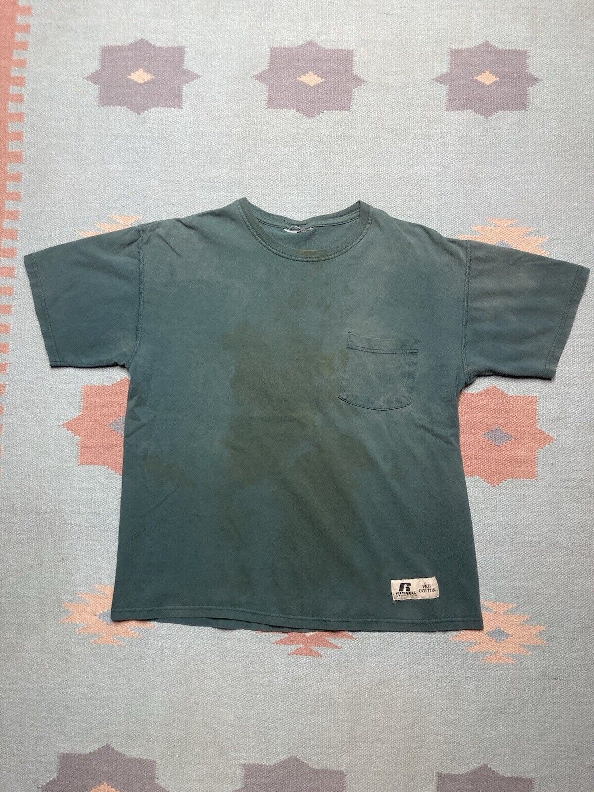 Russell Athletic × Vintage pocket t shirt Russell athletic faded distressed boxy large Size US L / EU 52-54 / 3 - 1 Thumbnail