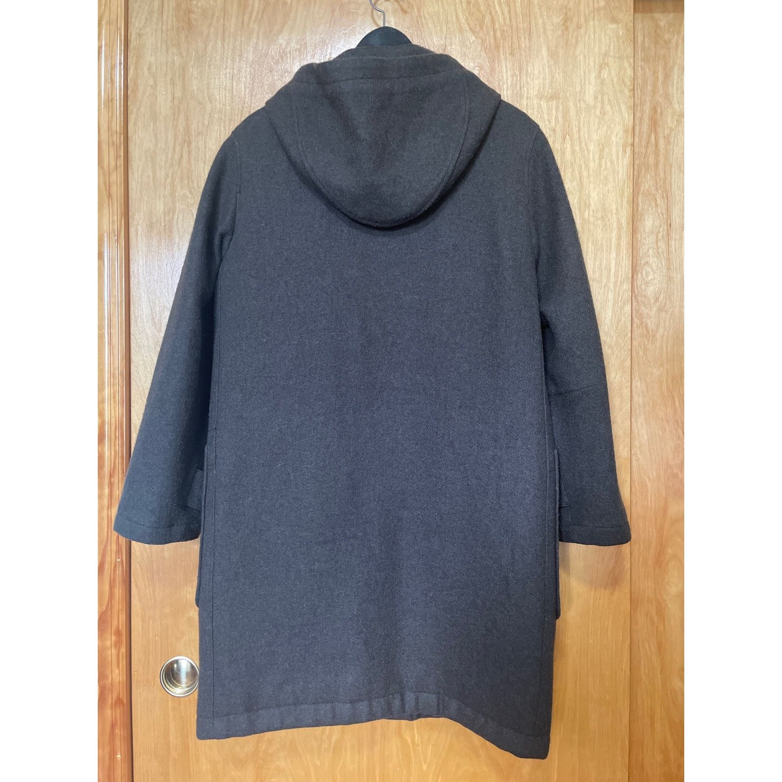 Lemaire × Uniqlo 2015 Dark Olive Green Cashmere Blend Wool Hooded Coat Size S Size US S / EU 44-46 / 1 - 2 Thumbnail