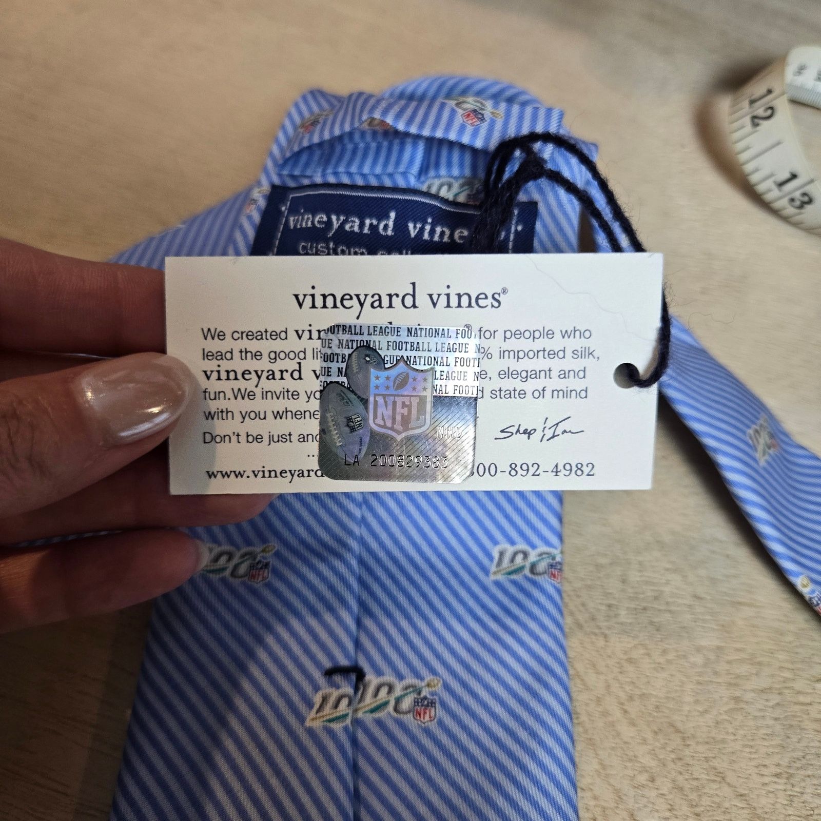 Vineyard Vines NWT Vineyard Vines NFL 100 years silk tie Custom Collection Size ONE SIZE - 5 Thumbnail