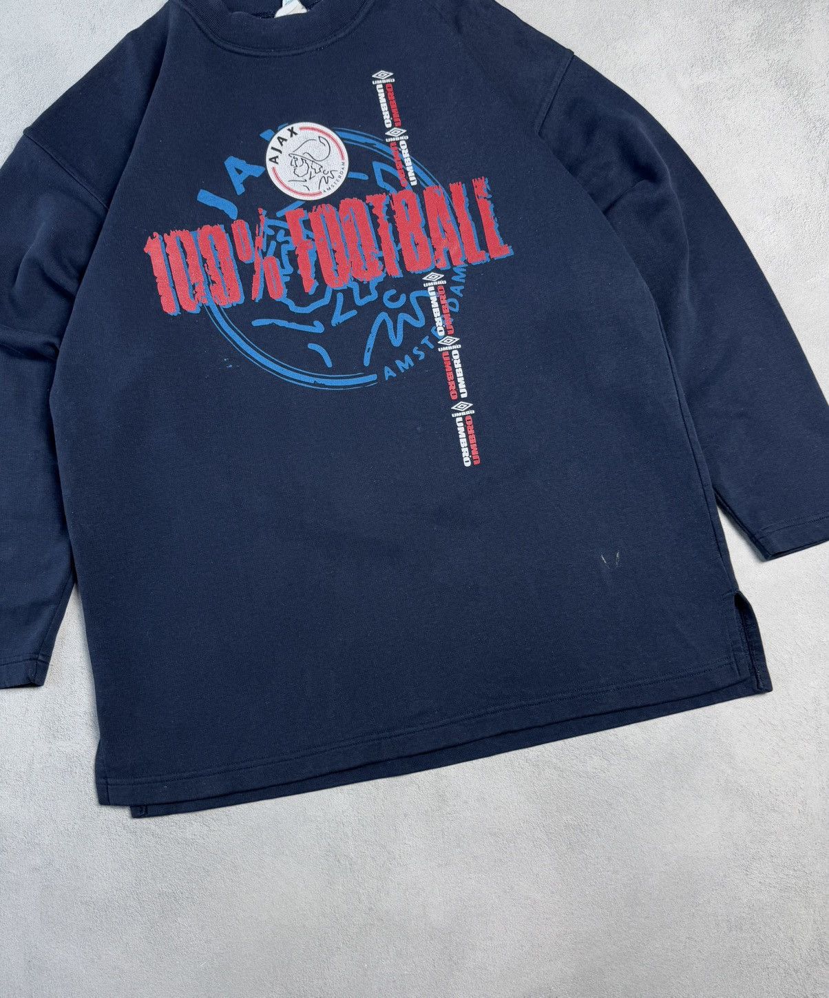 Umbro 1980s 1990s Ajax Amsterdam Football Soccer Sweatshirt Umbro Size US XL / EU 56 / 4 - 5 Thumbnail